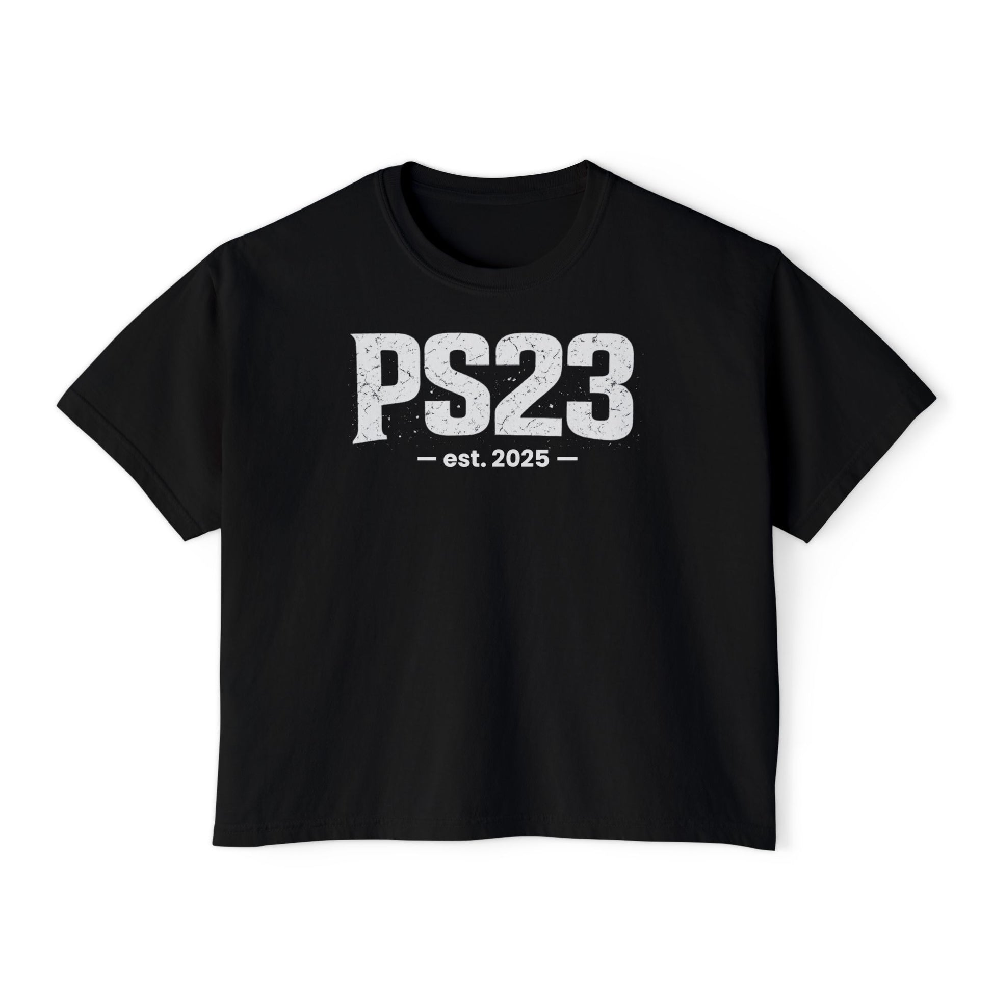 Psalm 23 Women's Boxy Tee — Inspirational Faith Graphic Shirt
