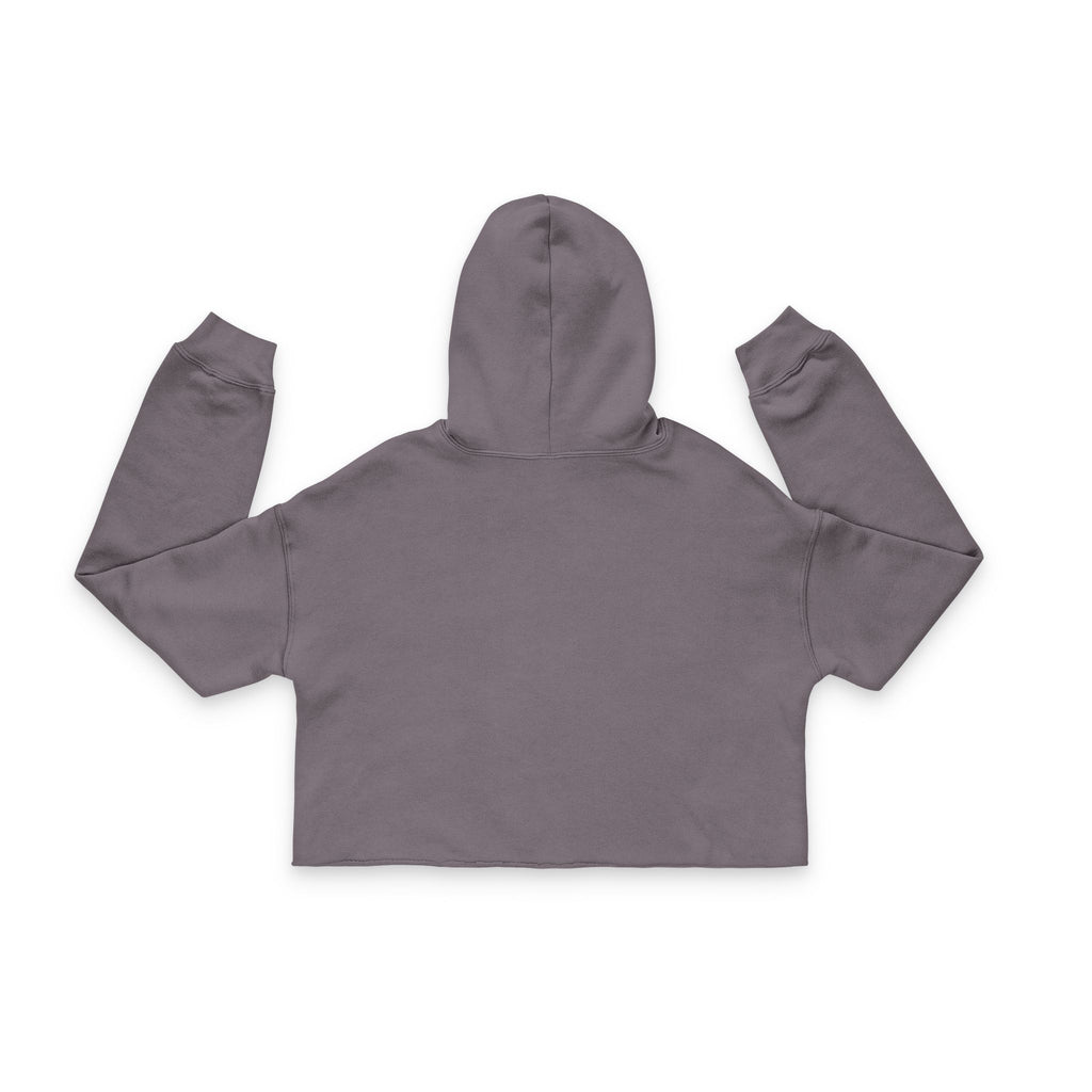 Happy Vibes Women's Cropped Hoodie - Trendy Casual Wear, Perfect for Everyday, Gifts for Friends, Celebrations, Self-Care