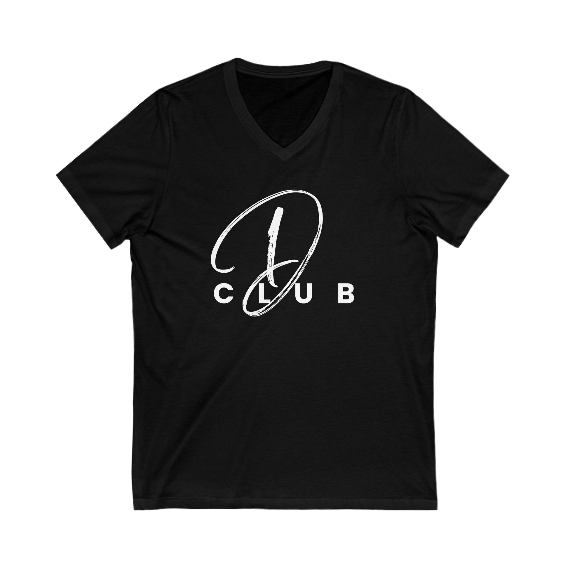 D Club V-Neck Tee, Unisex Graphic Tee, Casual Wear, Everyday Style