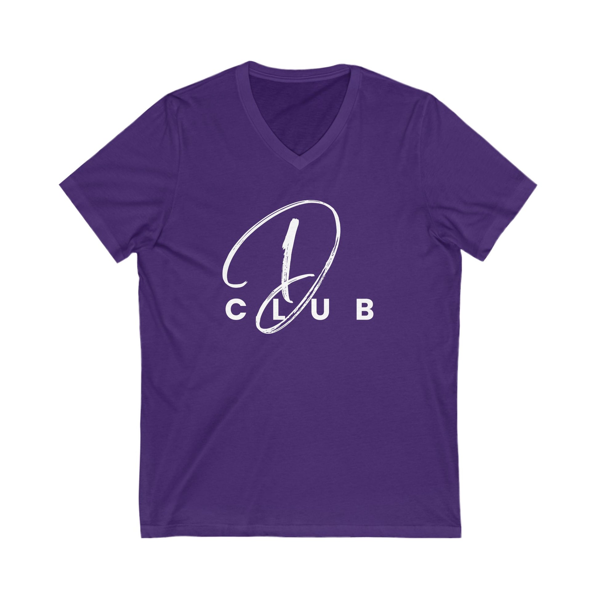 D Club V-Neck Tee, Unisex Graphic Tee, Casual Wear, Everyday Style
