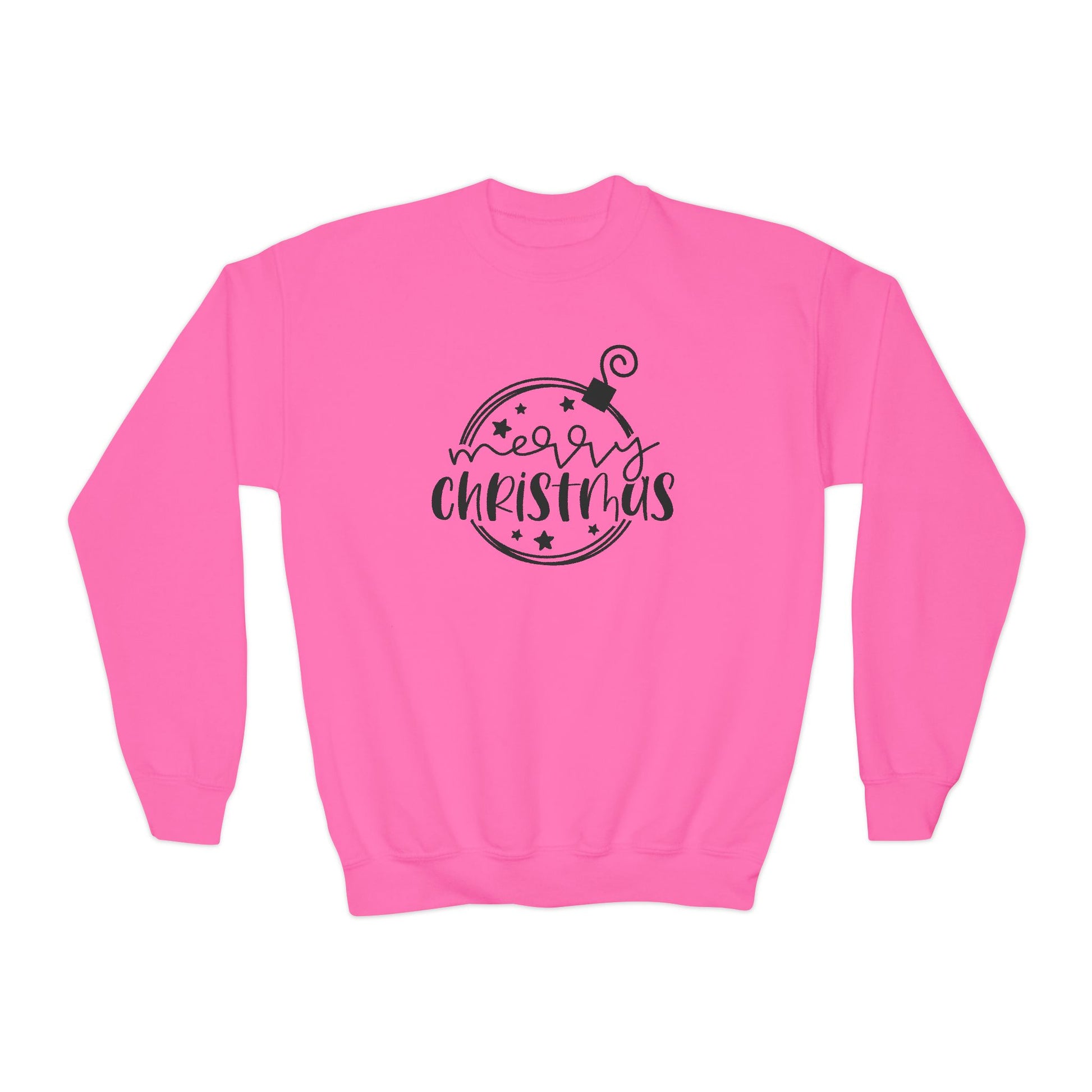 Youth Christmas Sweatshirt - Ornament Merry Christmas