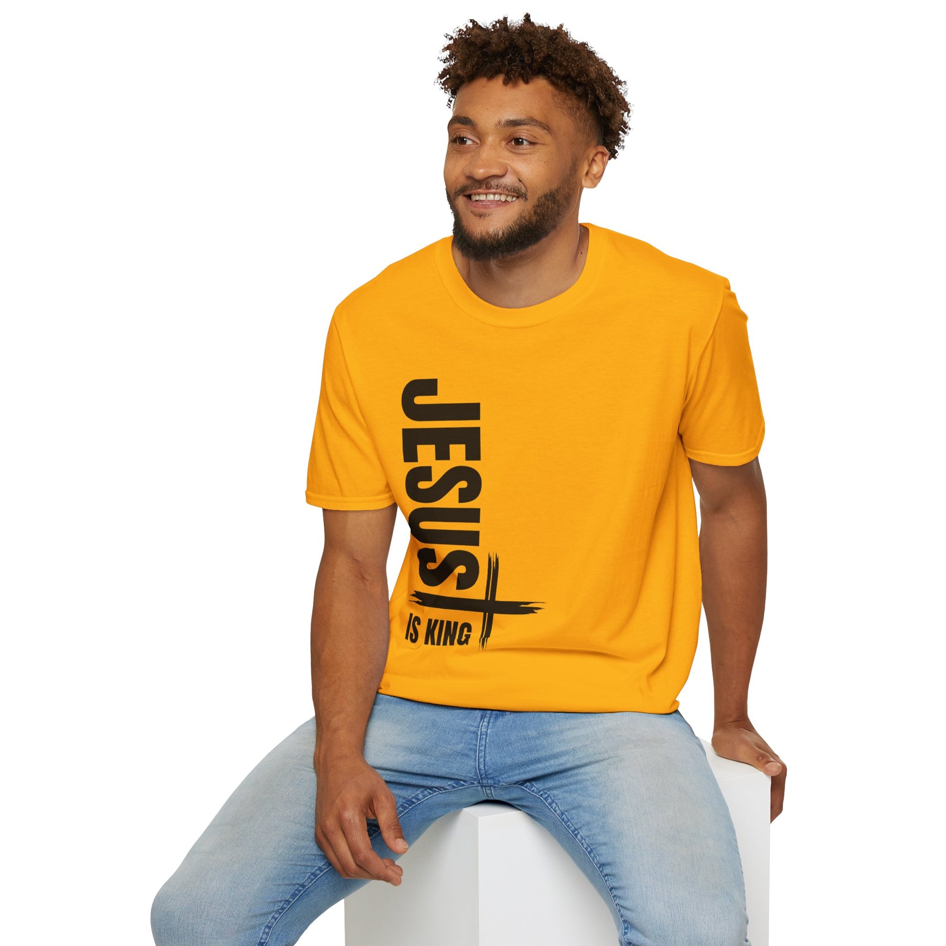 Christian Unisex T-Shirt - Jesus is King Faith-Based Tee for Believers