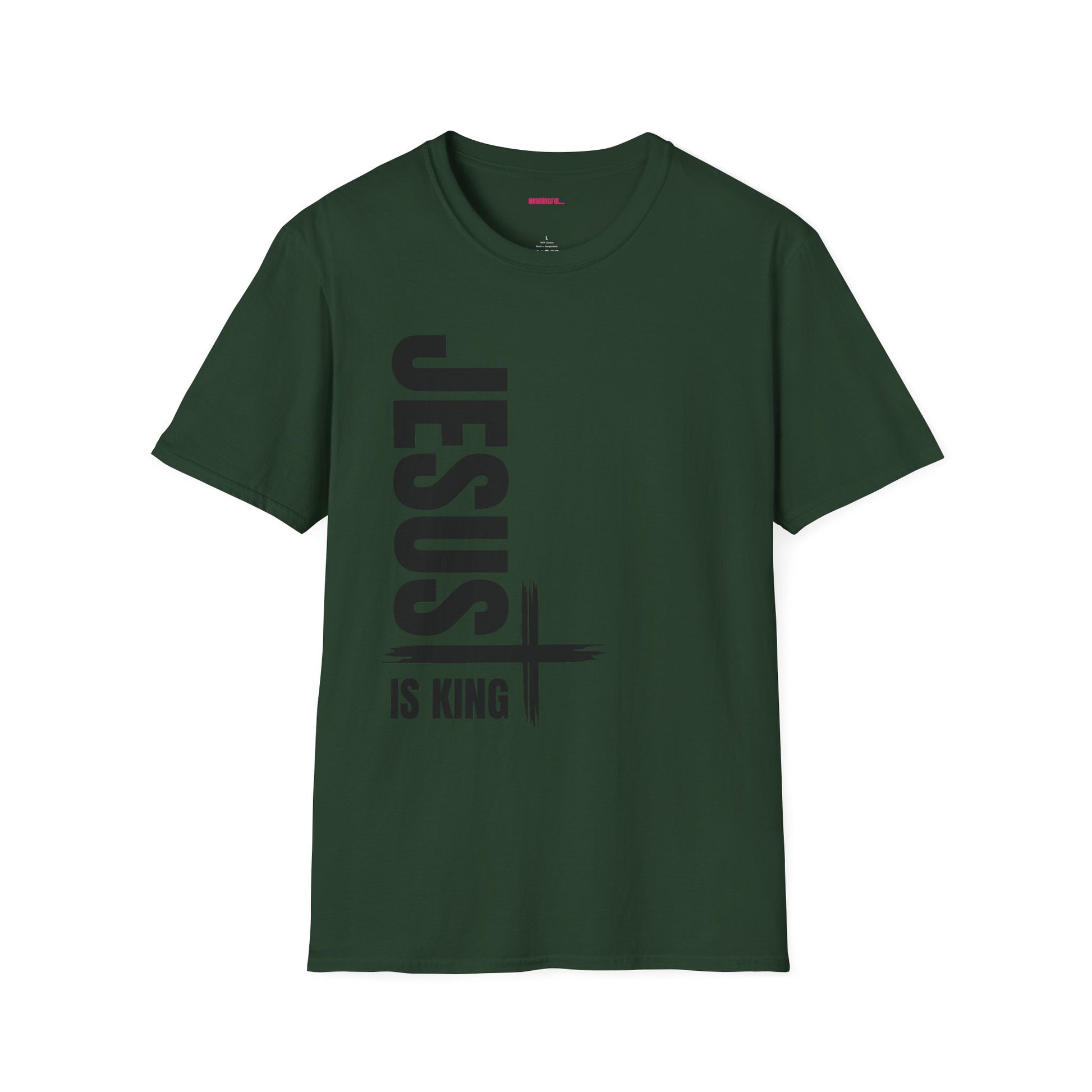 Christian Unisex T-Shirt - Jesus is King Faith-Based Tee for Believers