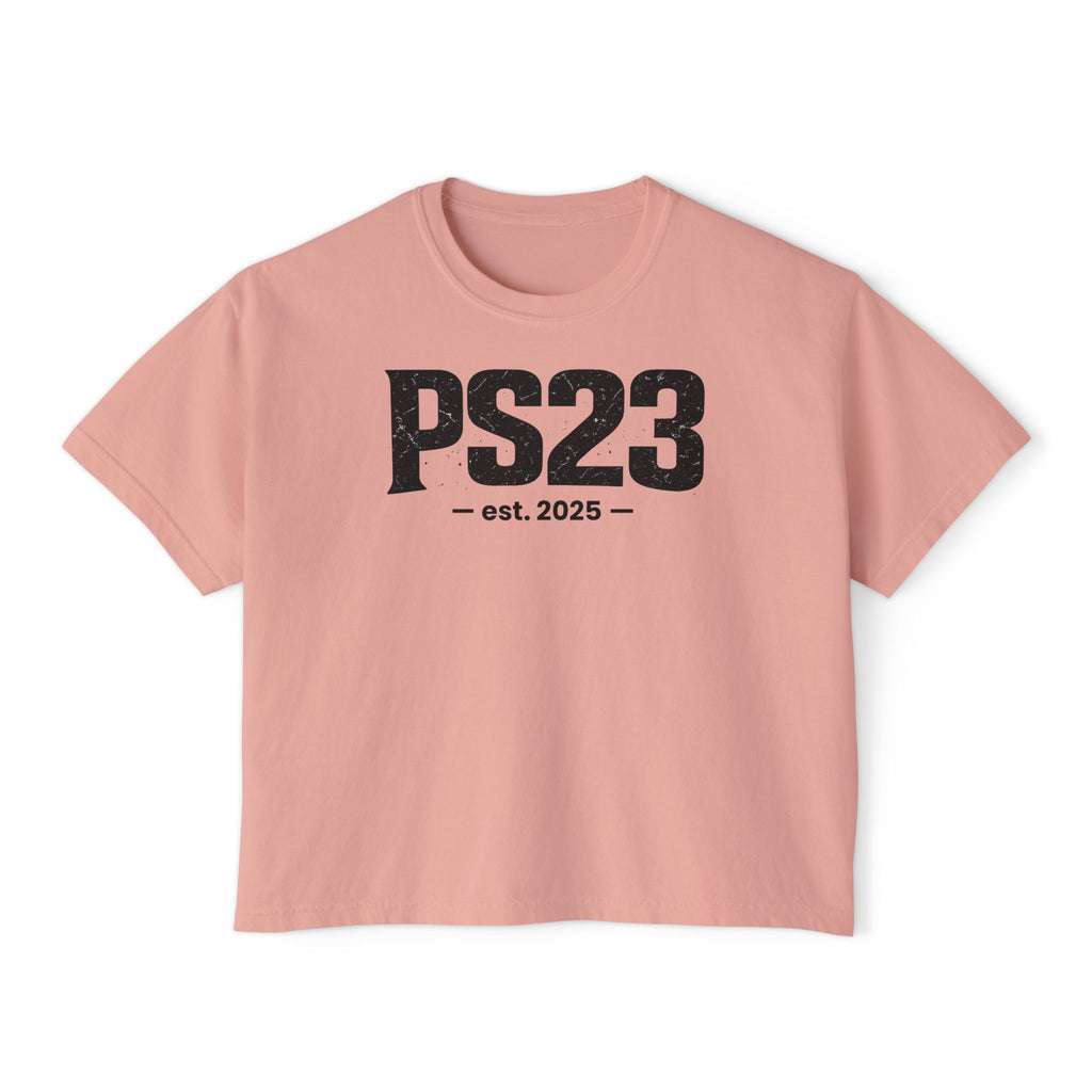 Psalm 23 Women's Boxy Tee — Inspirational Faith Graphic Shirt
