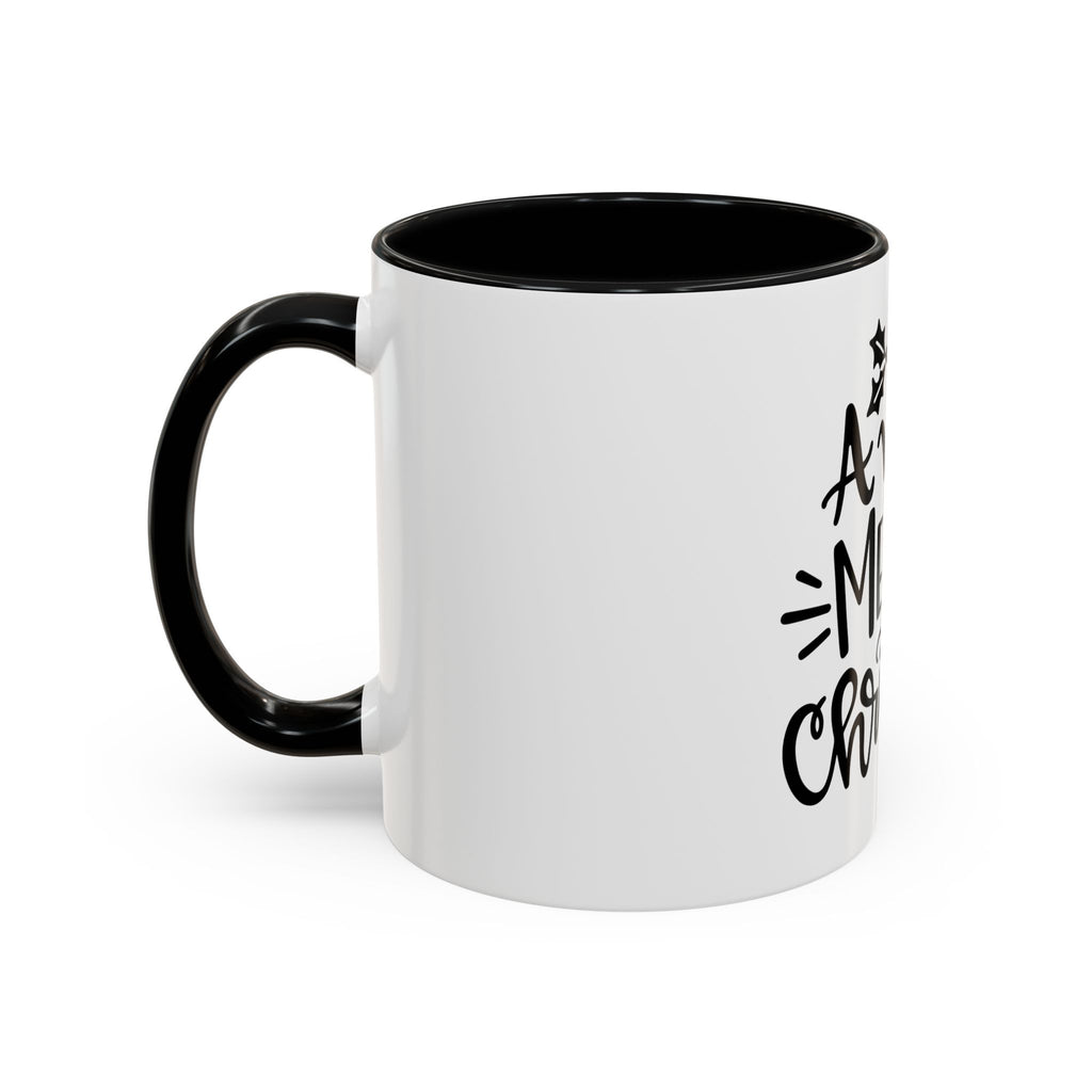 Very Merry Christmas Coffee Mug, Color Accent Mug (11oz and 15 oz)