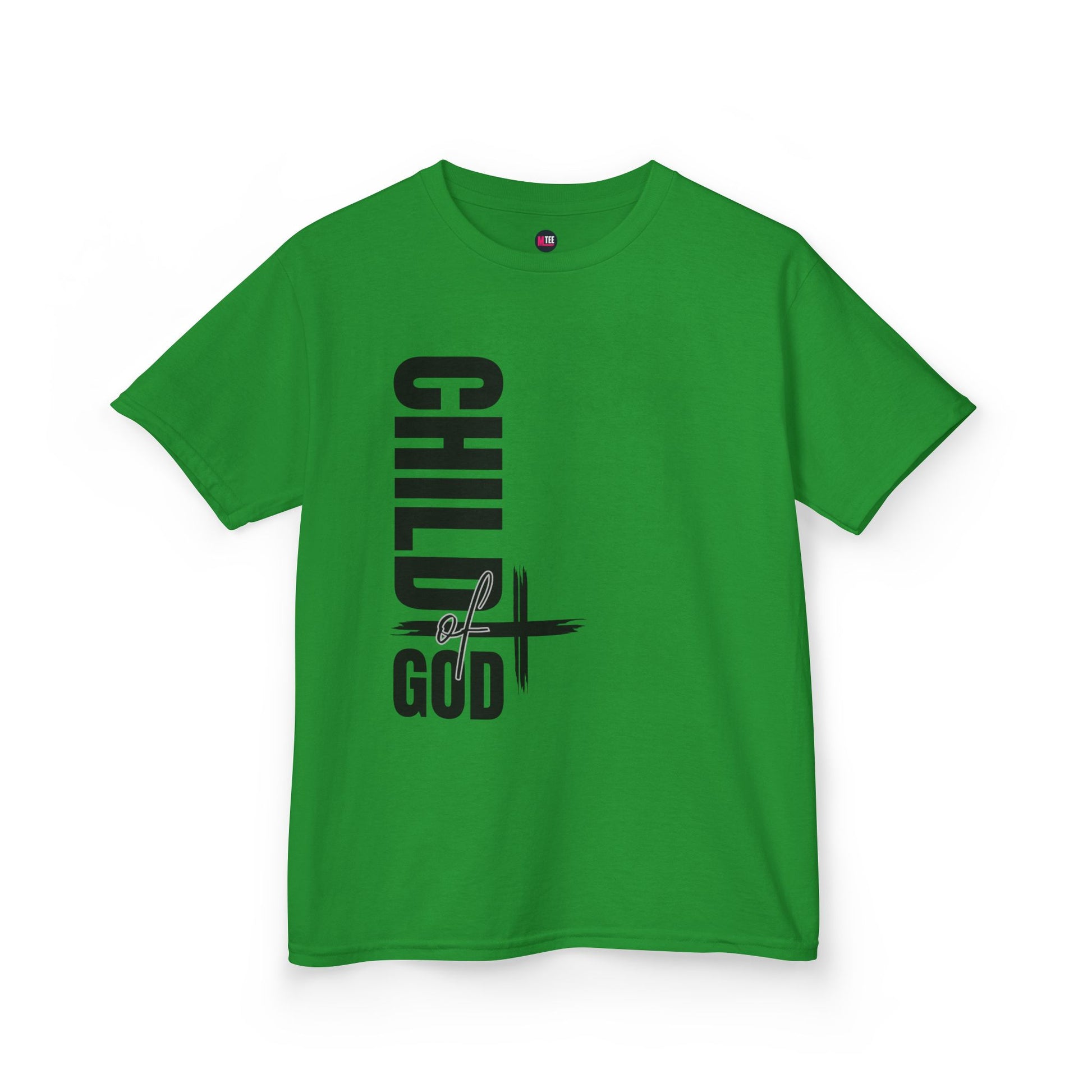 Kids Tee — "Child of God" Vertical Cross Christian T‑Shirt