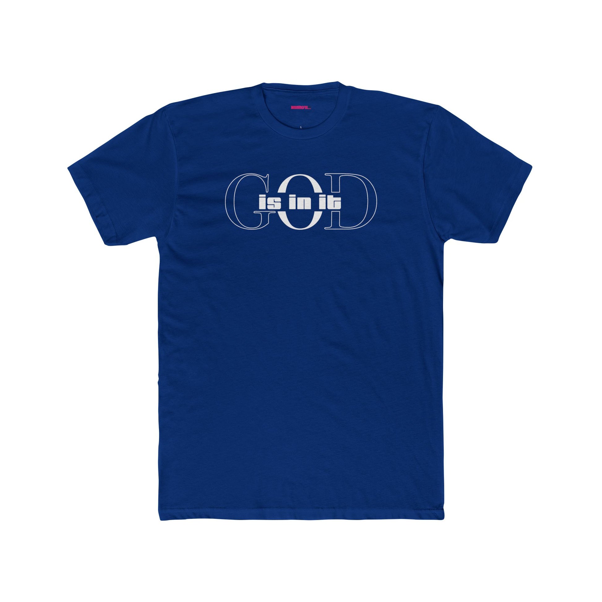 Unisex Cotton Crew Shirt, Minimalist Graphic Tee for Modern Minimalists, Faith-Based, Casual Wear, Everyday Style, Gift for Him or Her