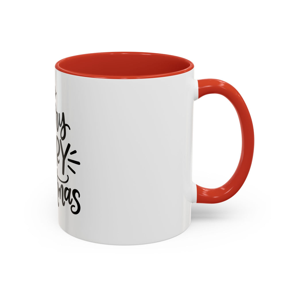 Very Merry Christmas Coffee Mug, Color Accent Mug (11oz and 15 oz)