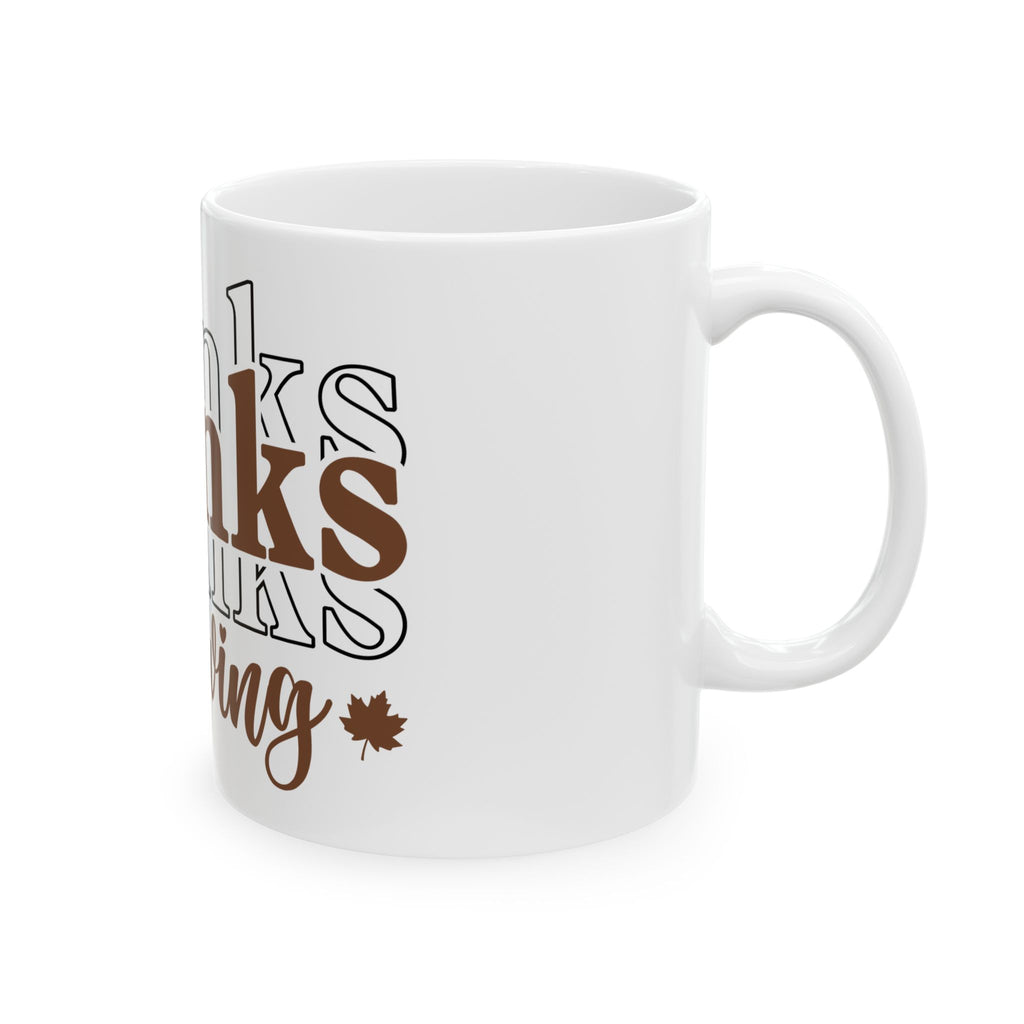 Thanksgiving Ceramic Mug, Coffee Cup (11oz/15oz)