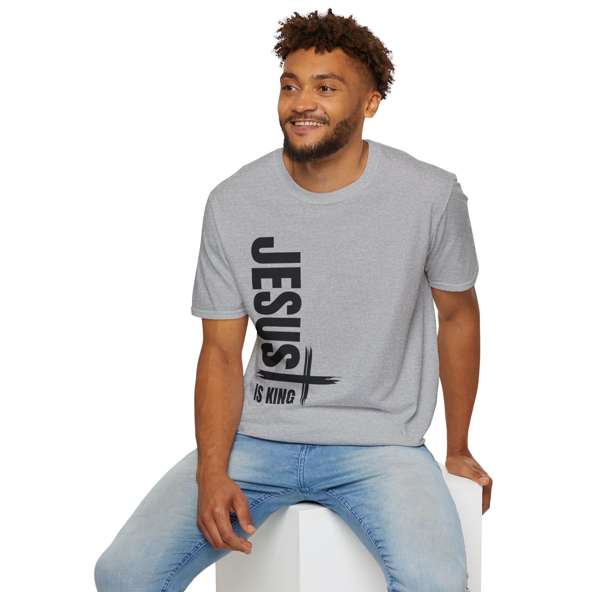 Christian Unisex T-Shirt - Jesus is King Faith-Based Tee for Believers
