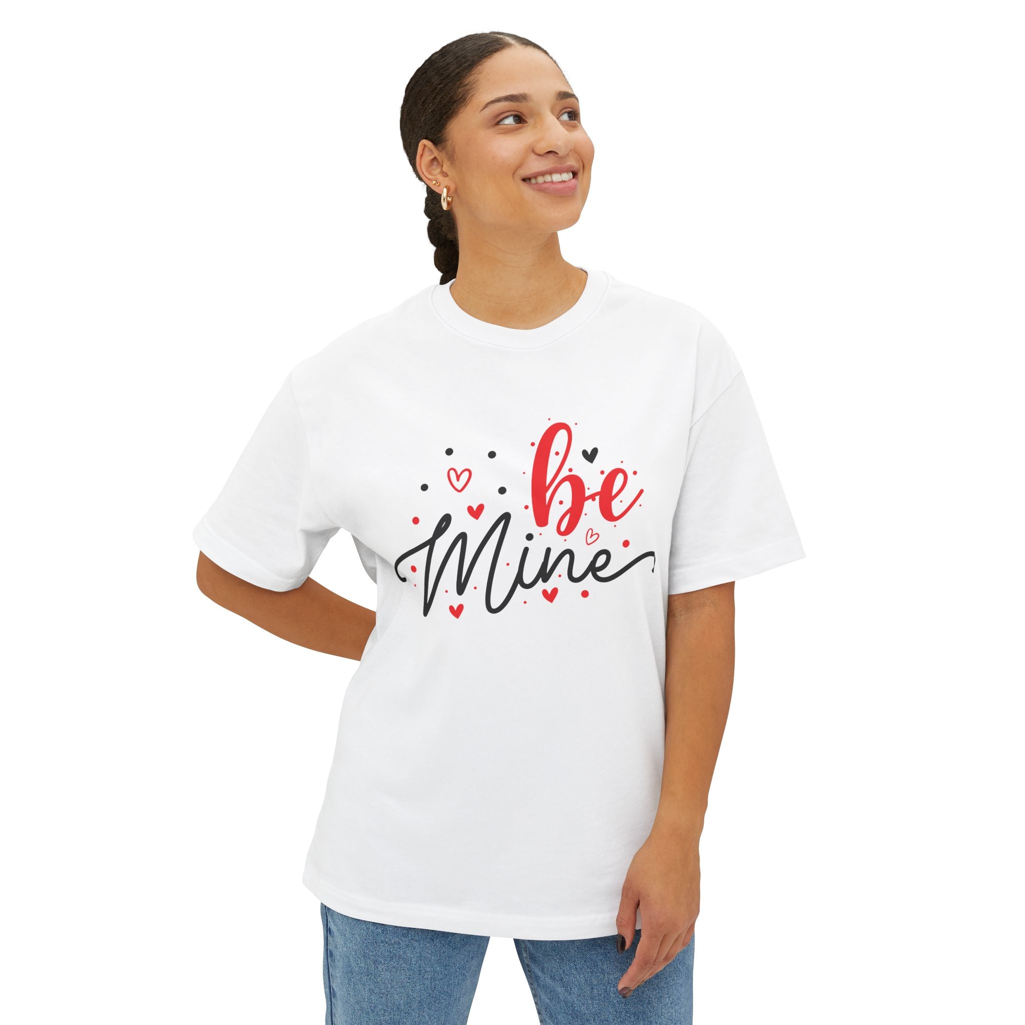 Be Mine Love Tee — Oversized Boxy Valentine's Day Shirt