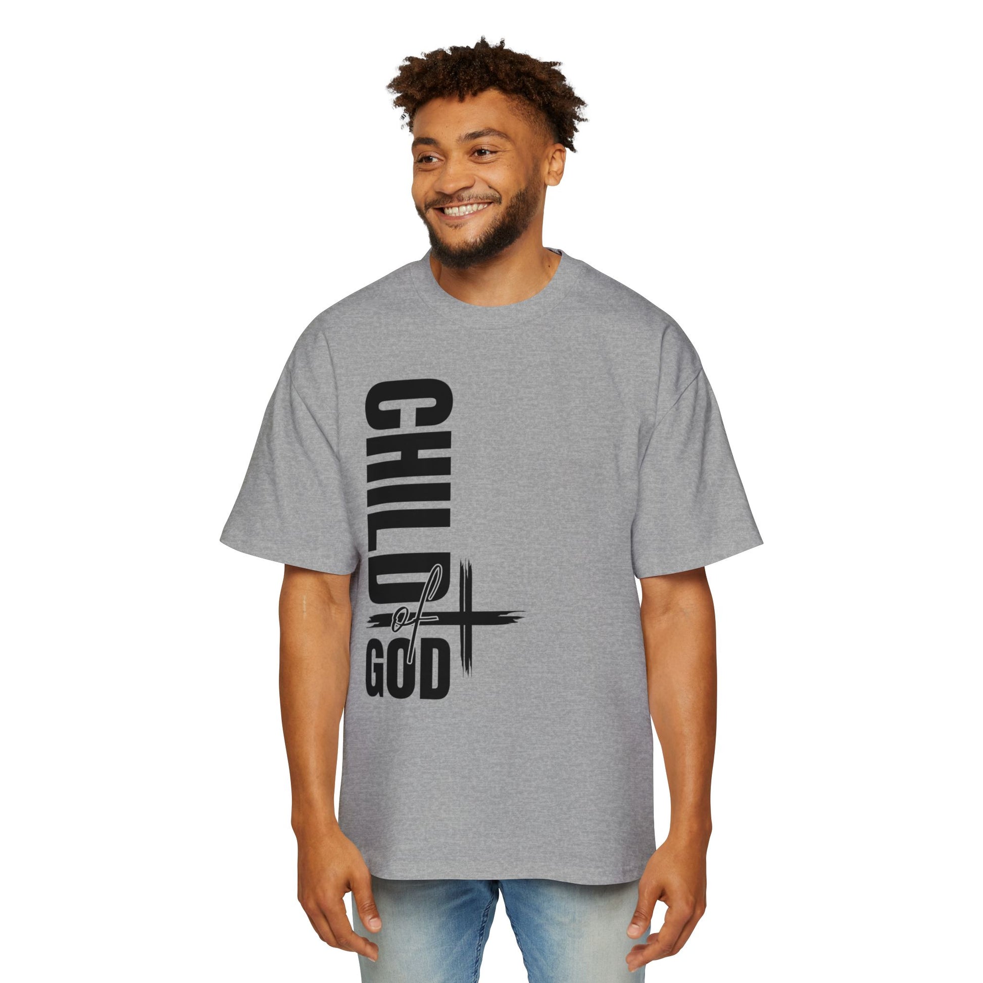Men's Oversized Tee - Faith-Based Style | Child of God | Perfect Gift for Believers | Casual Christian Wear, Comfortable Fashion, Spiritual Tee, [...]