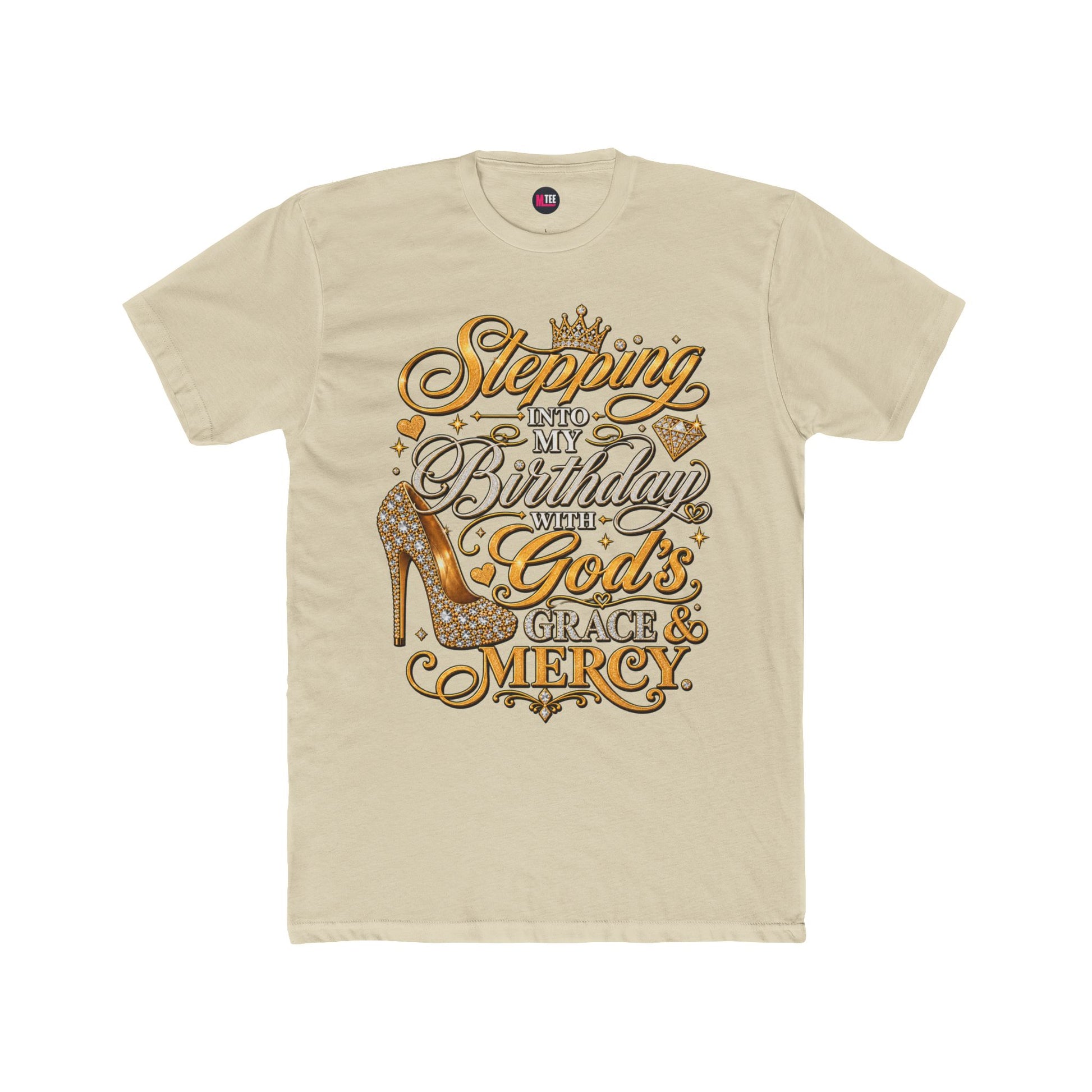 Birthday Blessings Tee — "Stepping Into My Birthday Covered By God’s Grace & Mercy"