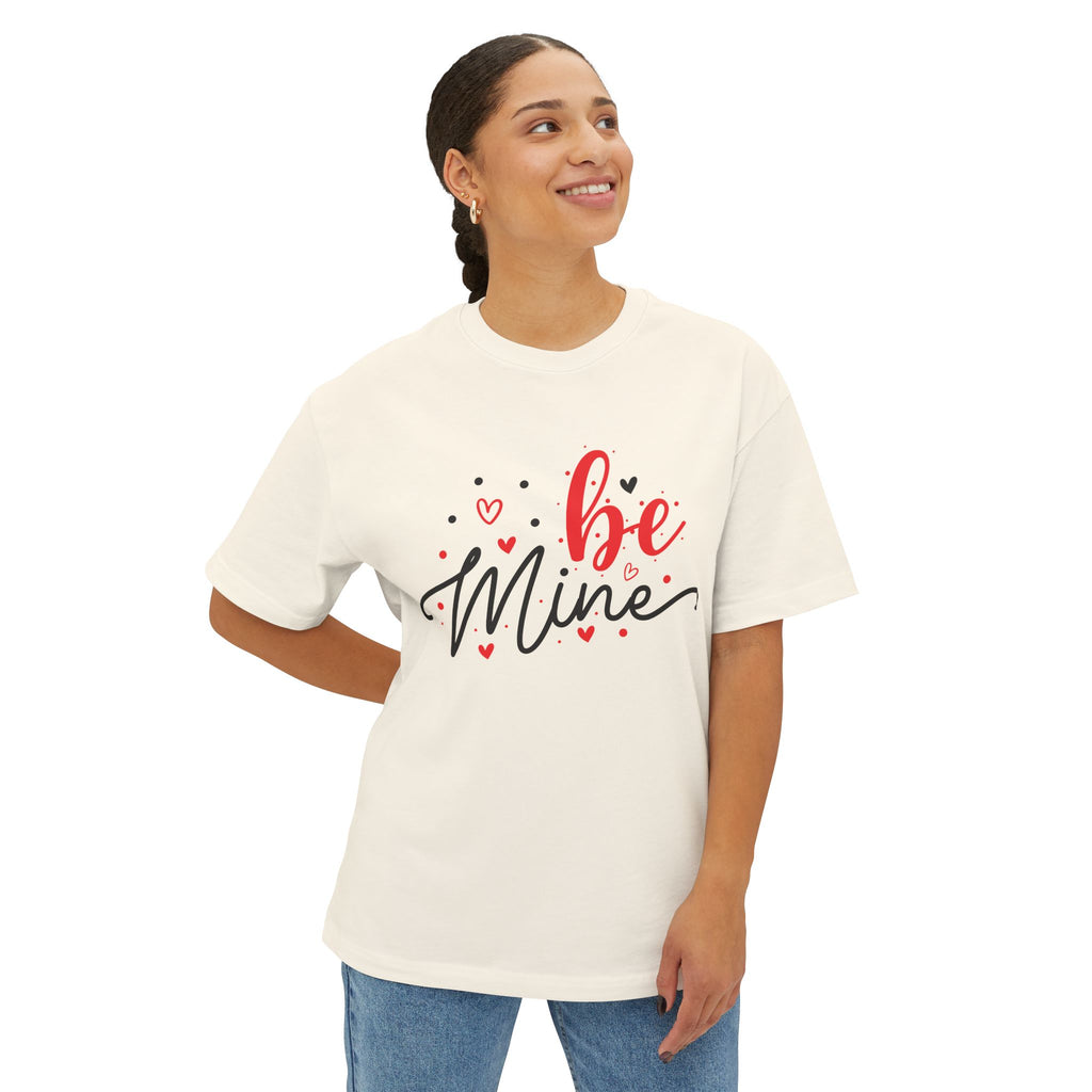 Be Mine Love Tee — Oversized Boxy Valentine's Day Shirt