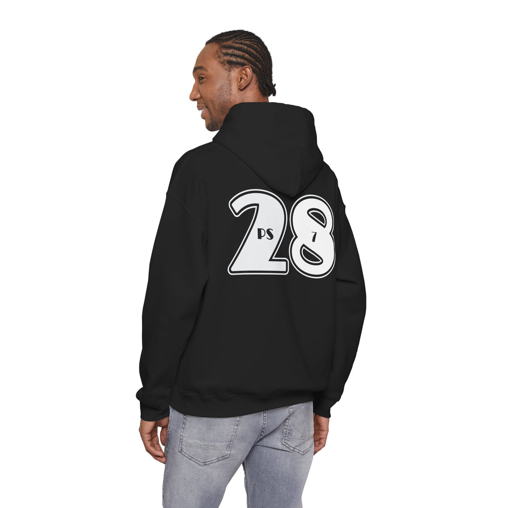 Psalm 28:7 'The Lord Is My Strength' Hoodie — Faith-Based Christian Sweatshirt