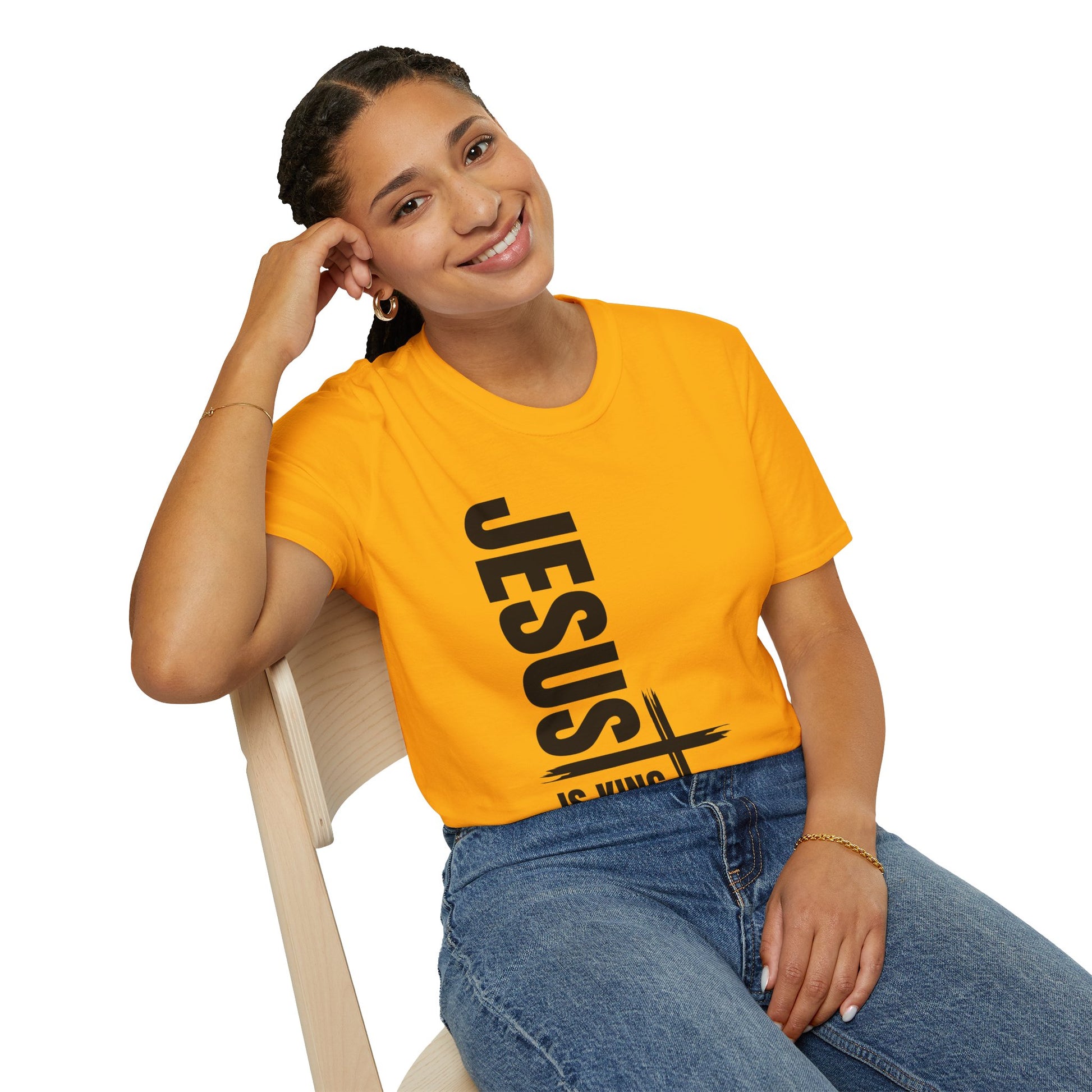 Christian Unisex T-Shirt - Jesus is King Faith-Based Tee for Believers