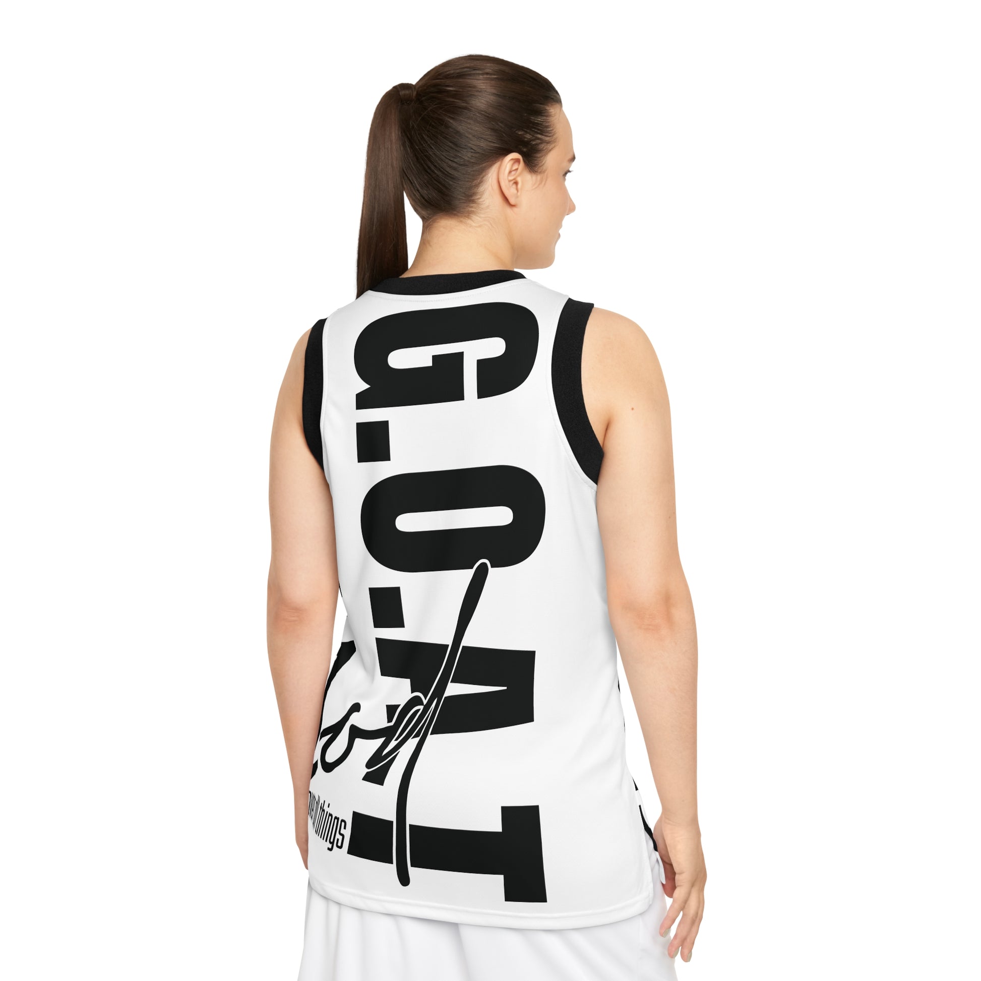 Unisex Basketball Jersey - G.O.A.T. Design, Athletic Wear, Sports Apparel, Casual Fashion, Gift for Sports Lovers, Team Spirit