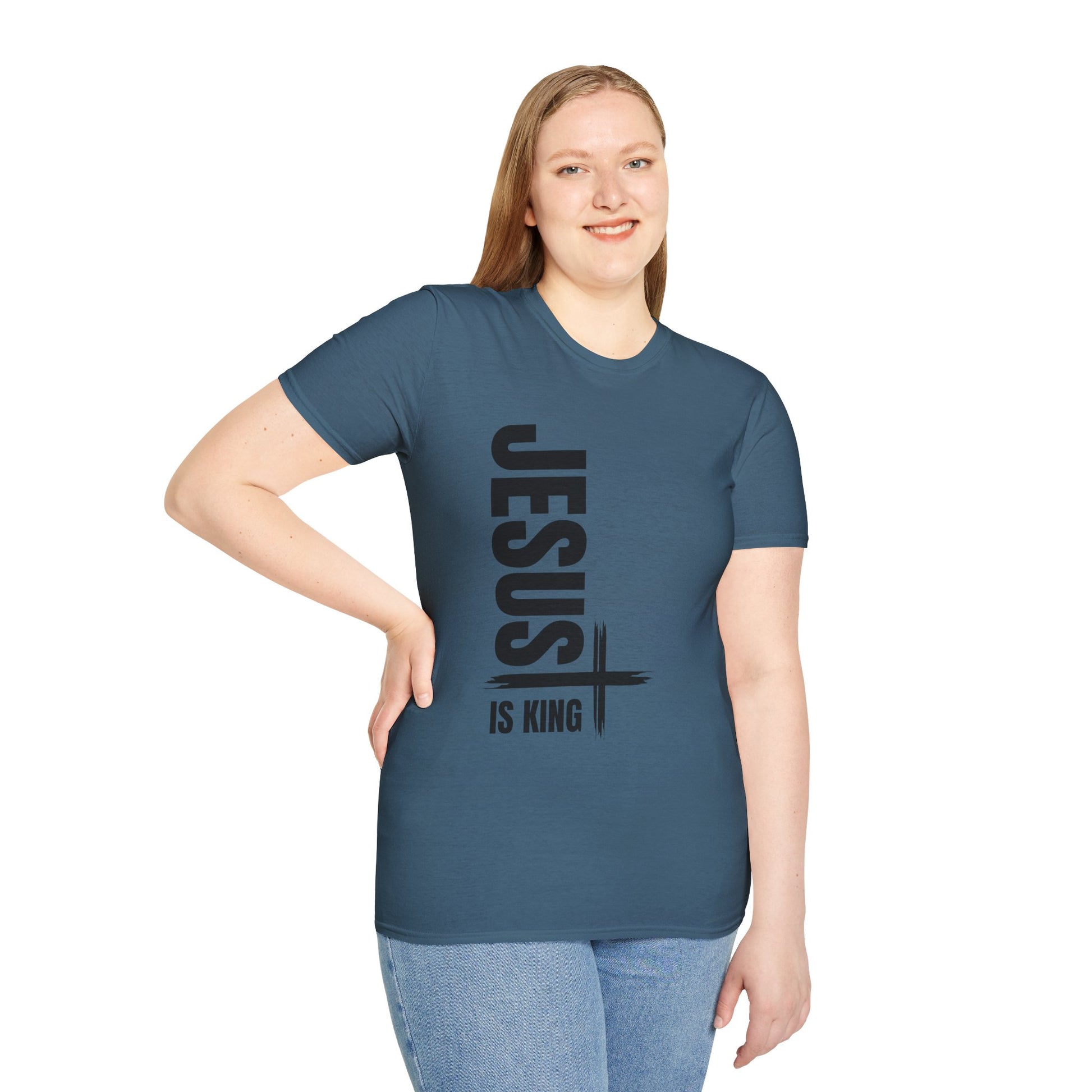 Christian Unisex T-Shirt - Jesus is King Faith-Based Tee for Believers