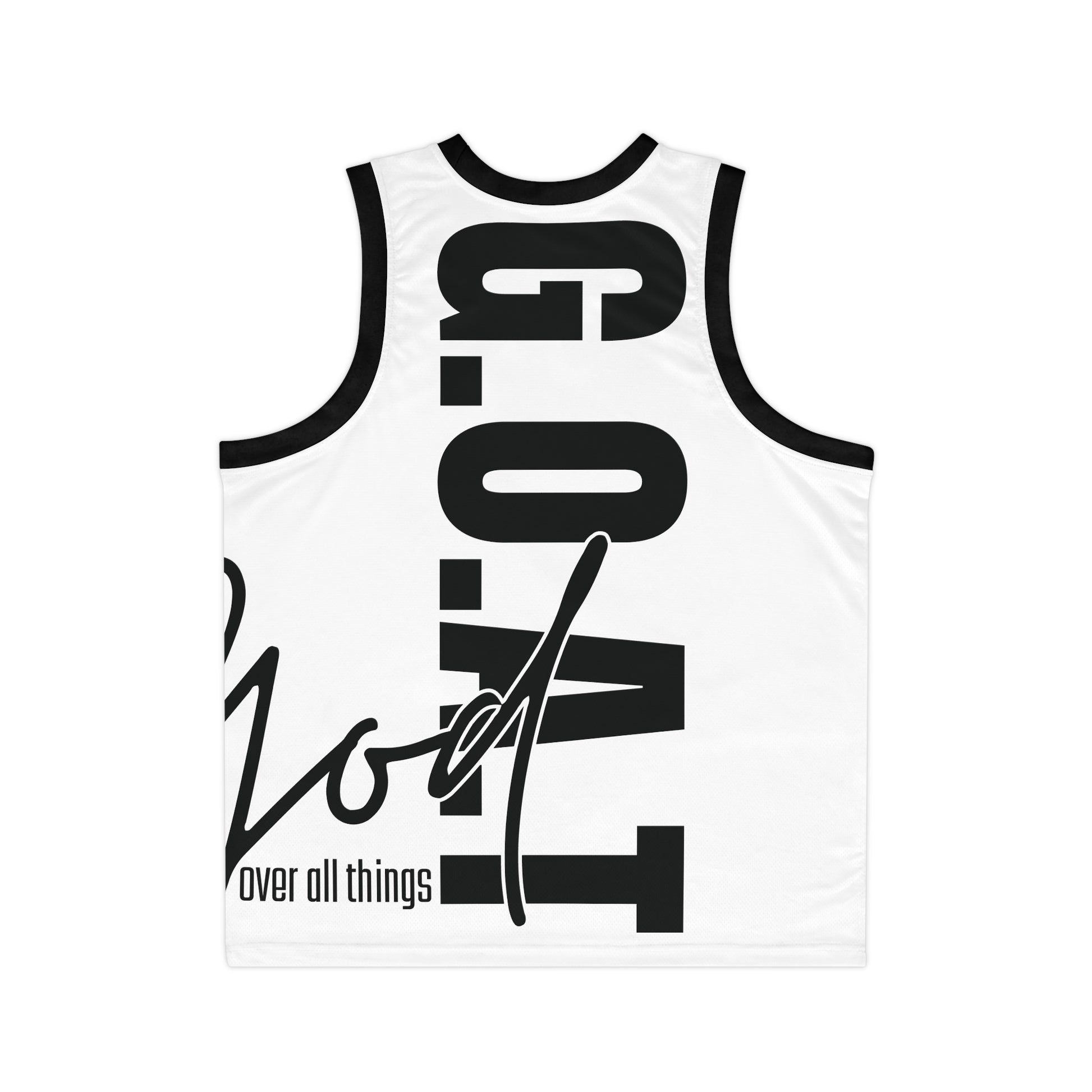 Unisex Basketball Jersey - G.O.A.T. Design, Athletic Wear, Sports Apparel, Casual Fashion, Gift for Sports Lovers, Team Spirit