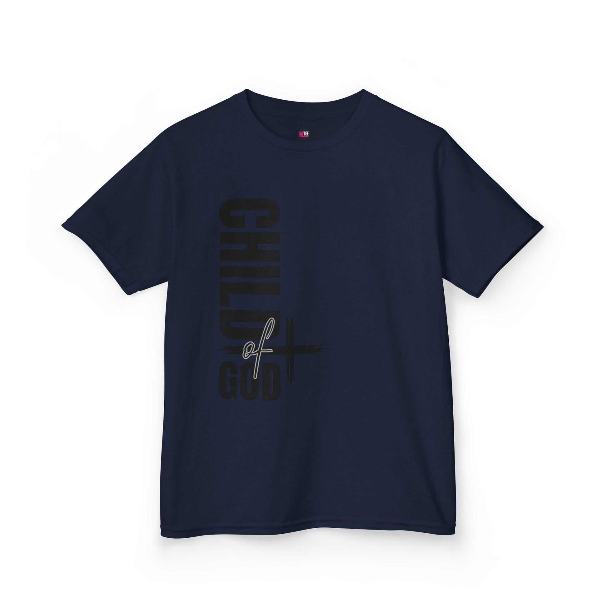 Kids Tee — "Child of God" Vertical Cross Christian T‑Shirt