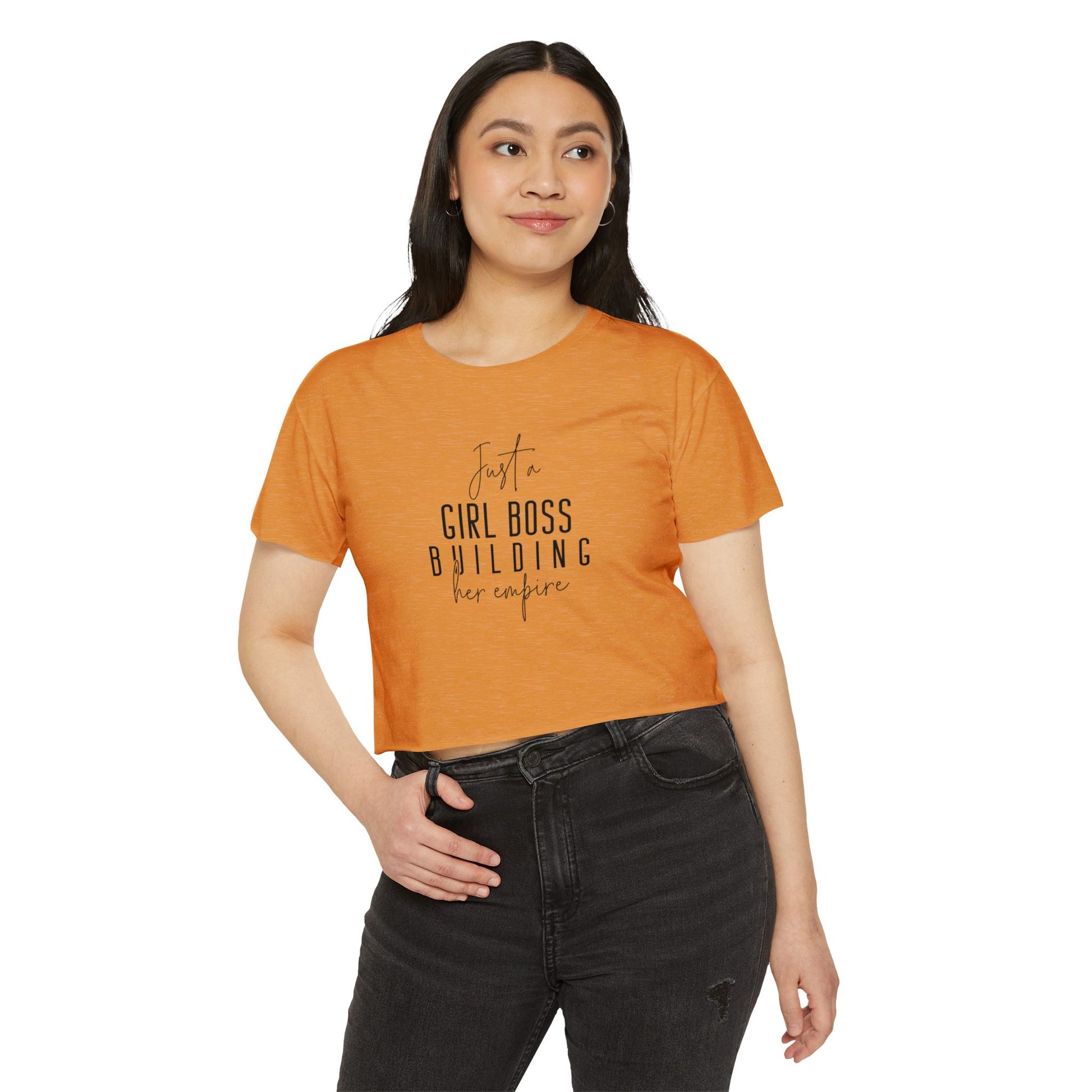 Crop Top Positive Vibes Self Love Gift for Her, Boss Lady T-Shirt