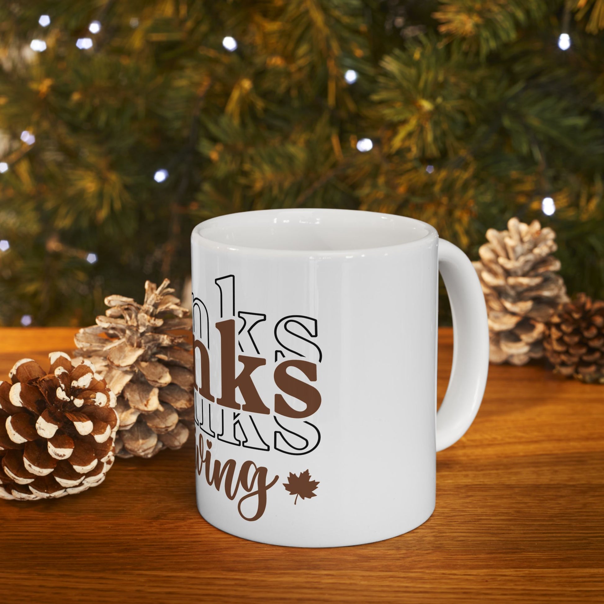 Thanksgiving Ceramic Mug, Coffee Cup (11oz/15oz)