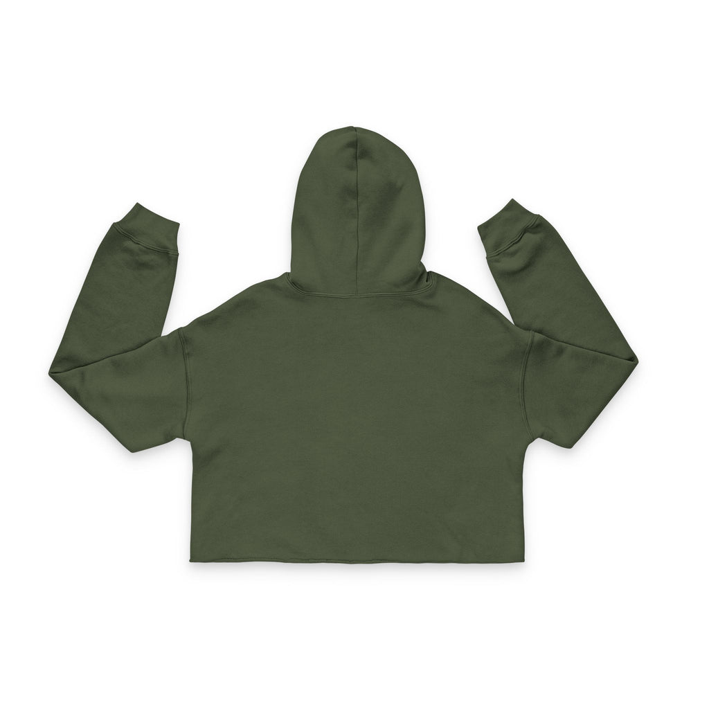 Happy Vibes Women's Cropped Hoodie - Trendy Casual Wear, Perfect for Everyday, Gifts for Friends, Celebrations, Self-Care
