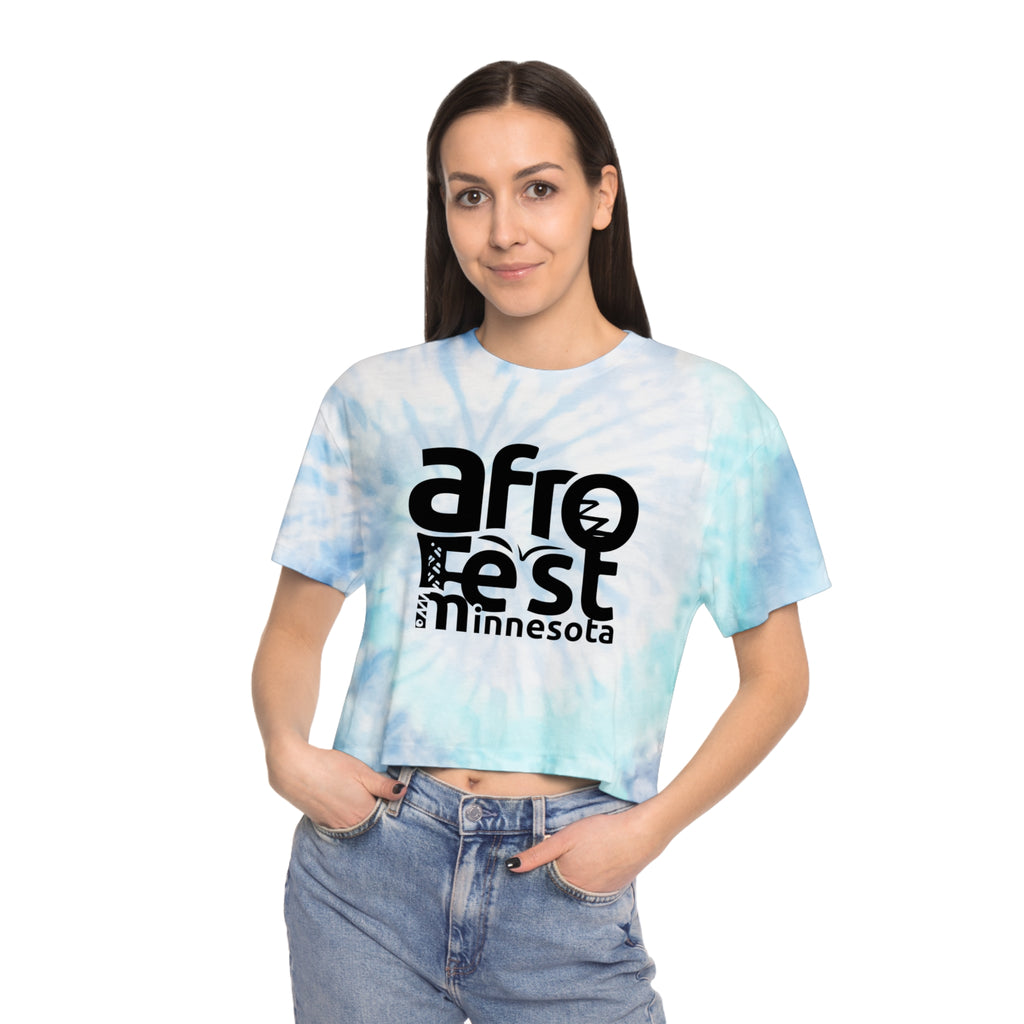 Women's Tie-Dye Crop Tee - Chill Vibes, Boho Style, Festival Fashion, Summer Essential, Unique Gift