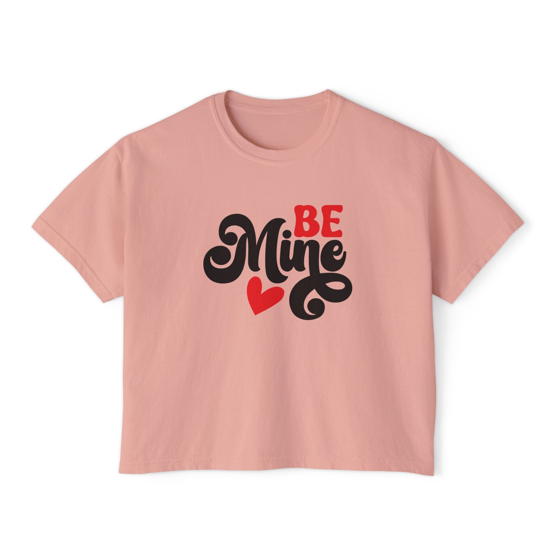 Be Mine, Valentine Women's Boxy Tee — Cute Valentine's Day Graphic Tee