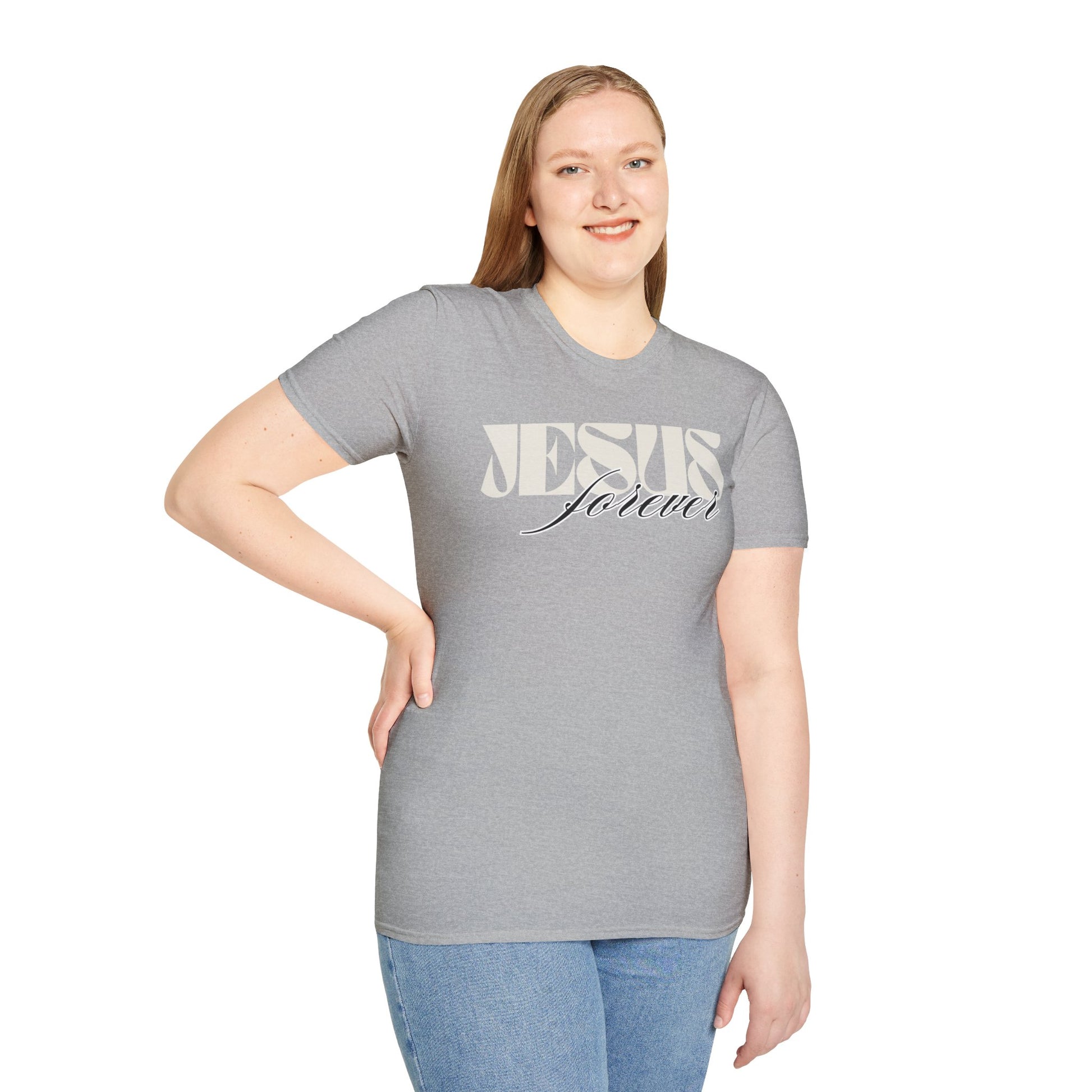 Jesus Forever Unisex T-Shirt | Comfy Casual Tee for Every Occasion, About Jesus Graphic, Classic fit