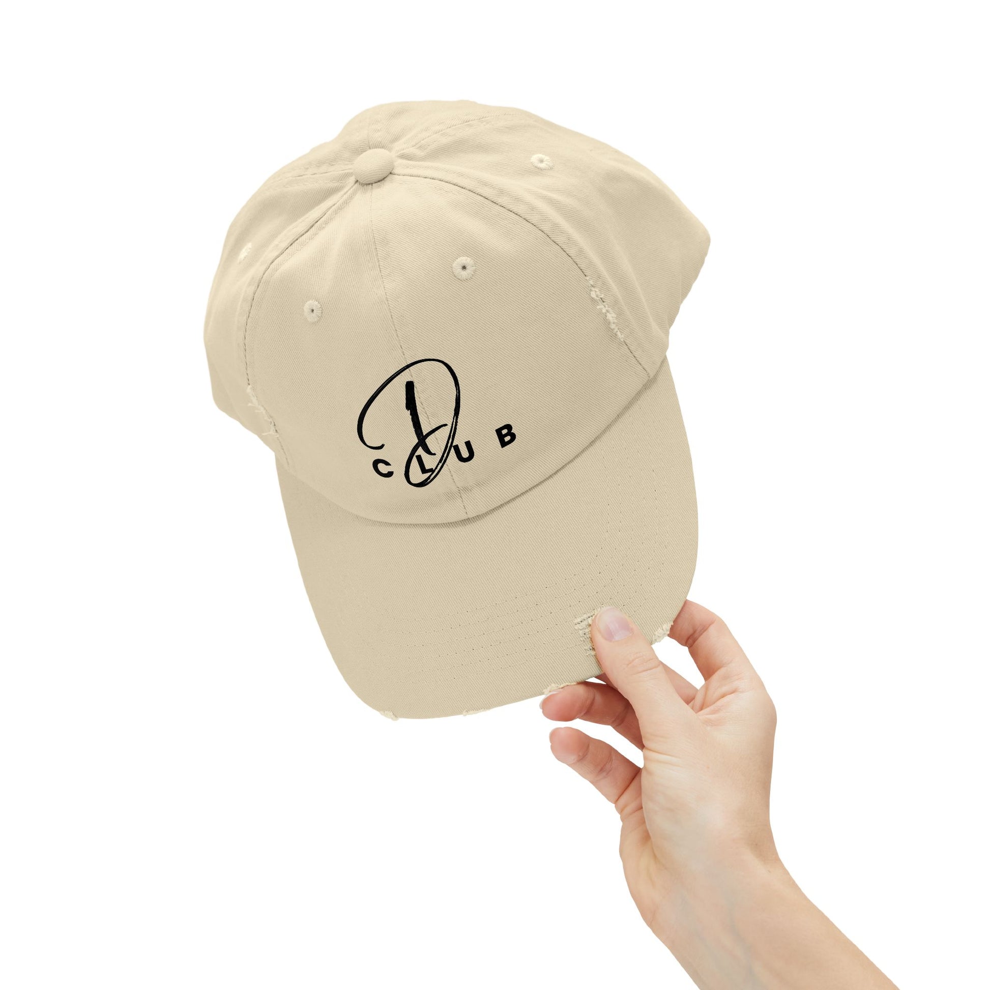Unisex Distressed Cap, D Club style, Casual Wear, Gift for Friends, Everyday [...]
