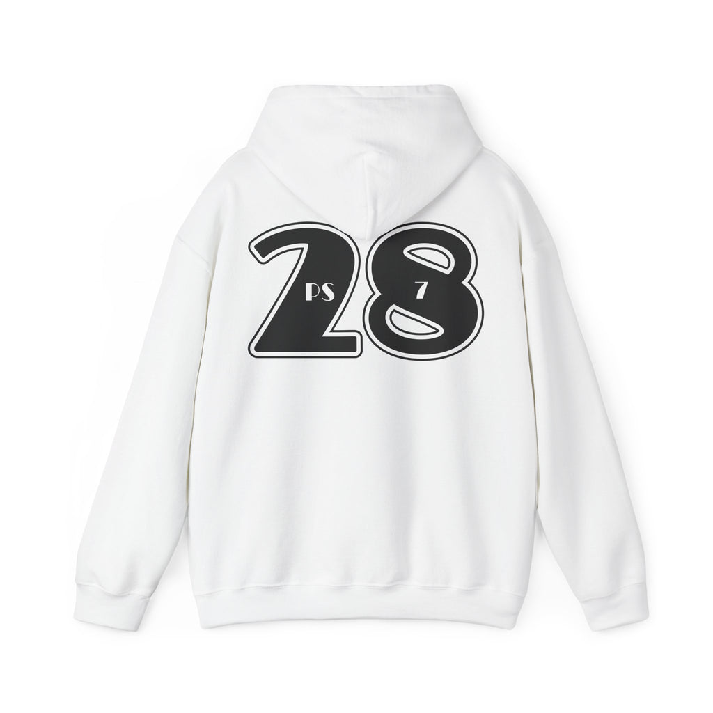 Psalm 28:7 'The Lord Is My Strength' Hoodie — Faith-Based Christian Sweatshirt