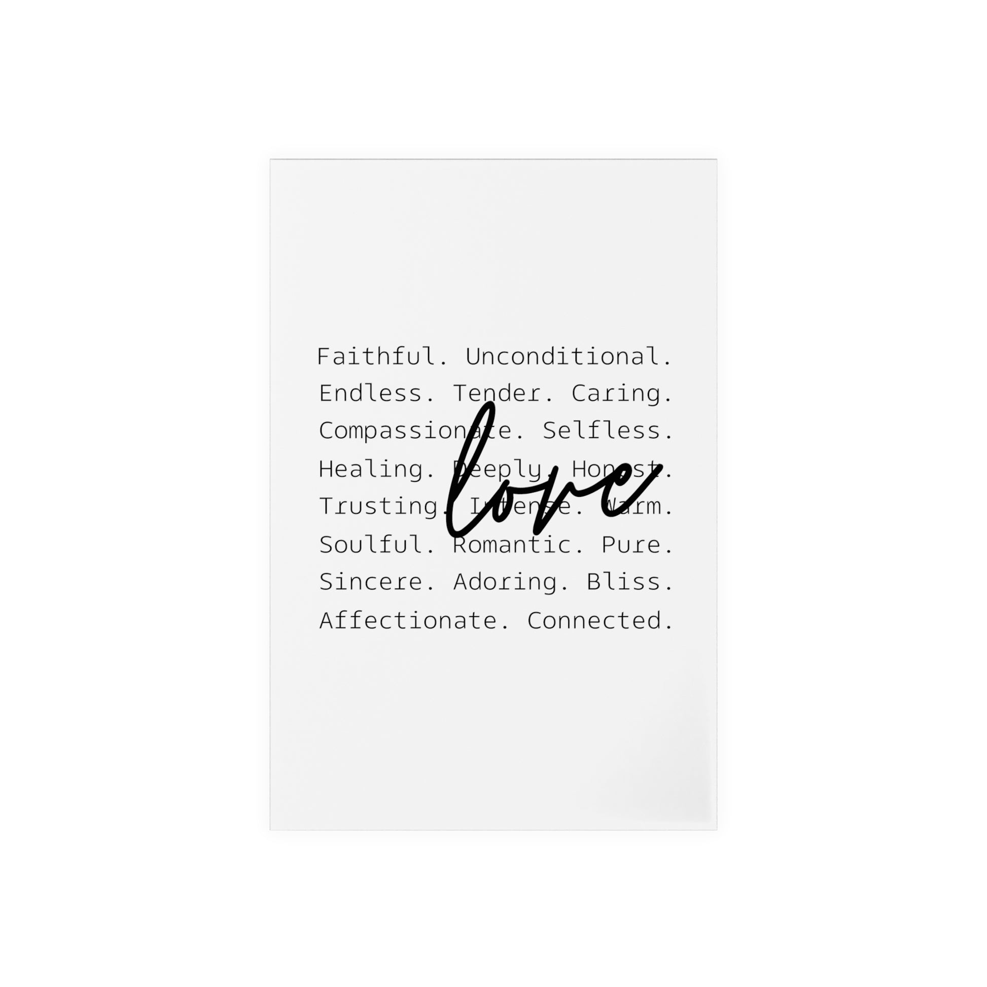 Customizable Acrylic Tabletop Love Sign, Love Decor for Home, Wedding Centerpiece, Romantic Gift, Modern Minimalist Decor