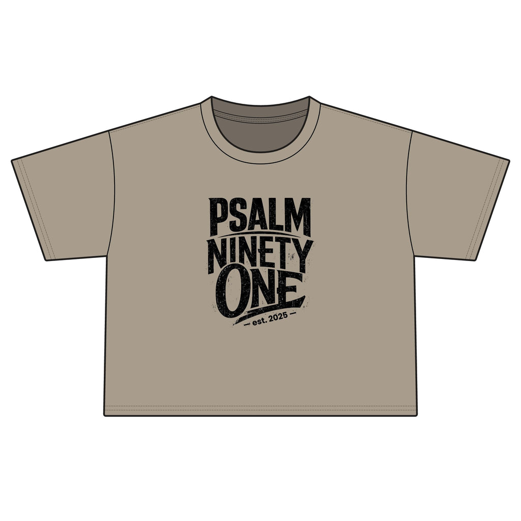 Psalm Ninety-One Boxy Tee — Christian Faith Graphic T-Shirt