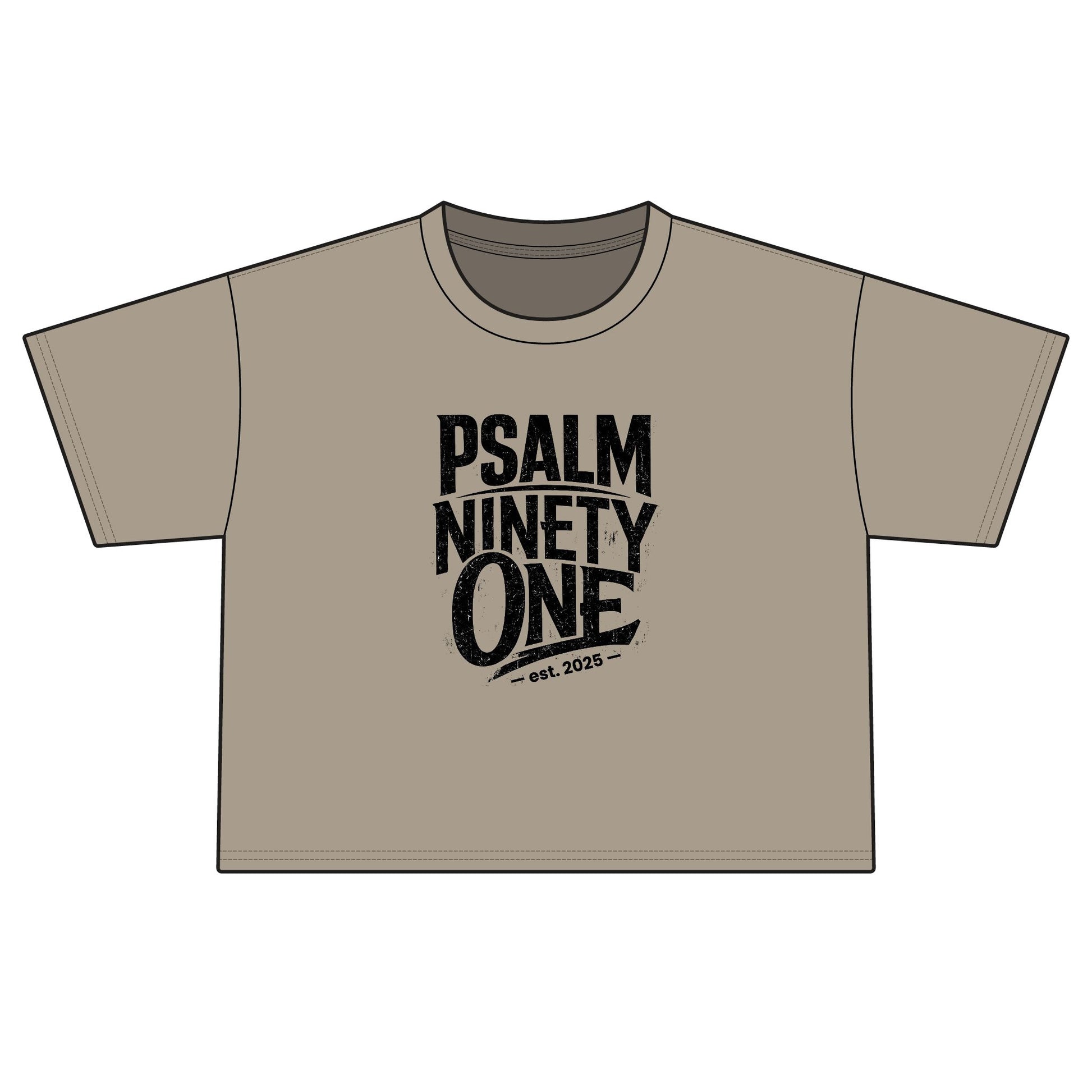 Psalm Ninety-One Boxy Tee — Christian Faith Graphic T-Shirt