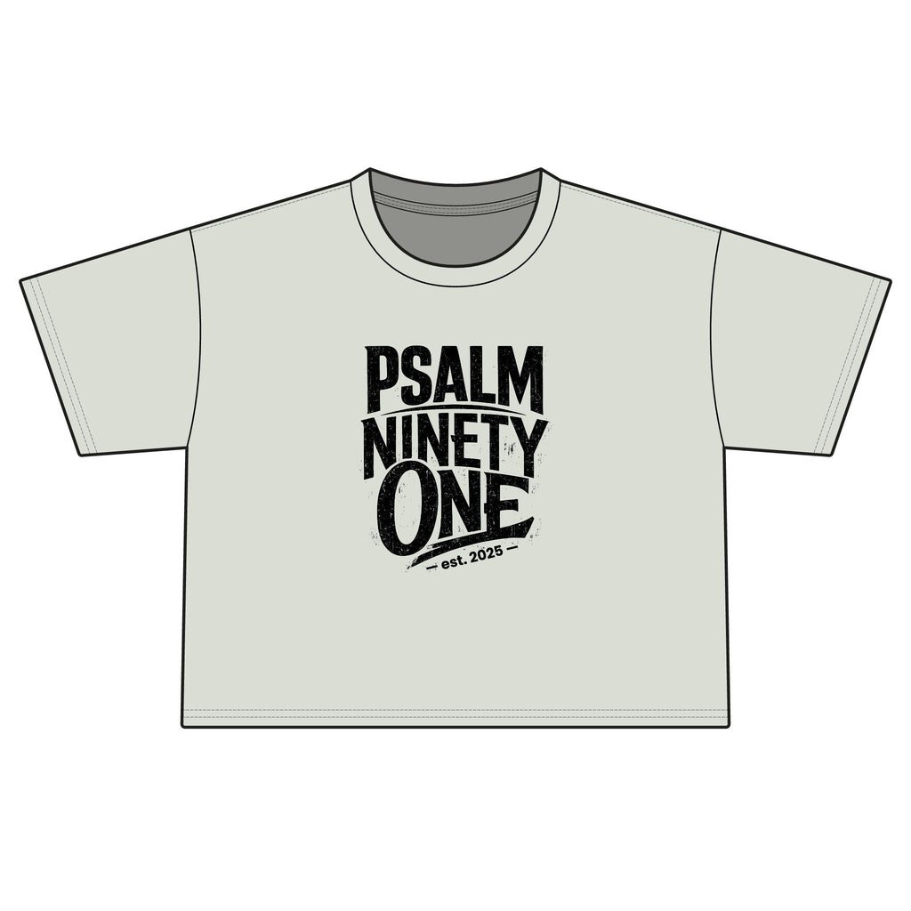 Psalm Ninety-One Boxy Tee — Christian Faith Graphic T-Shirt