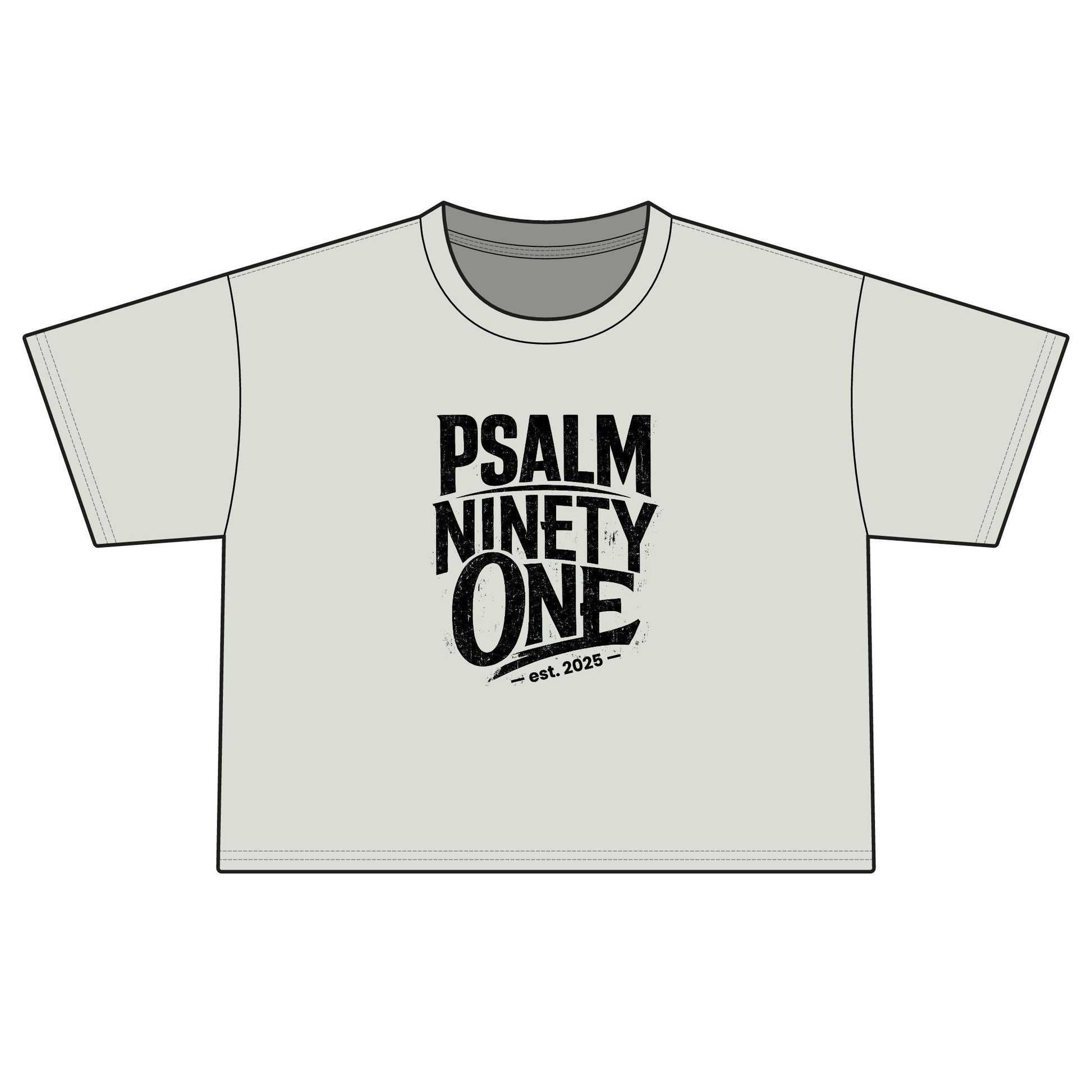 Psalm Ninety-One Boxy Tee — Christian Faith Graphic T-Shirt
