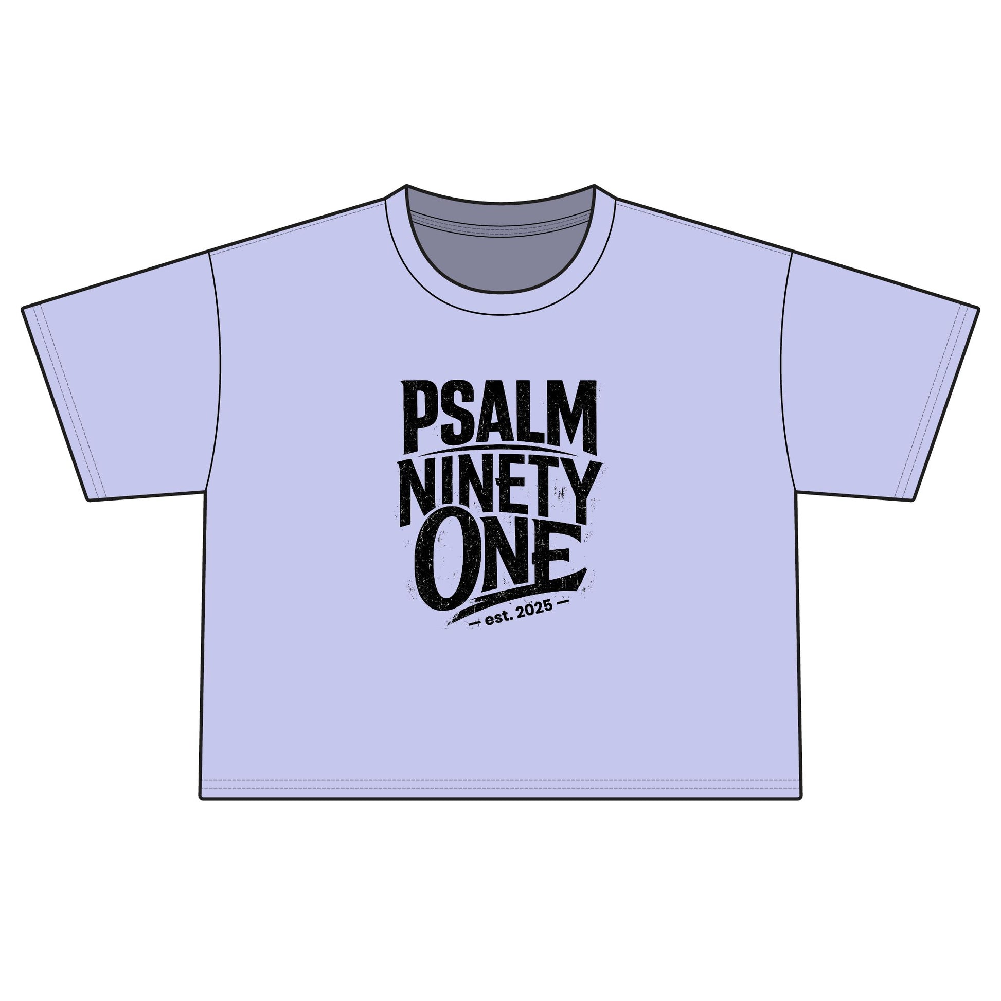 Psalm Ninety-One Boxy Tee — Christian Faith Graphic T-Shirt