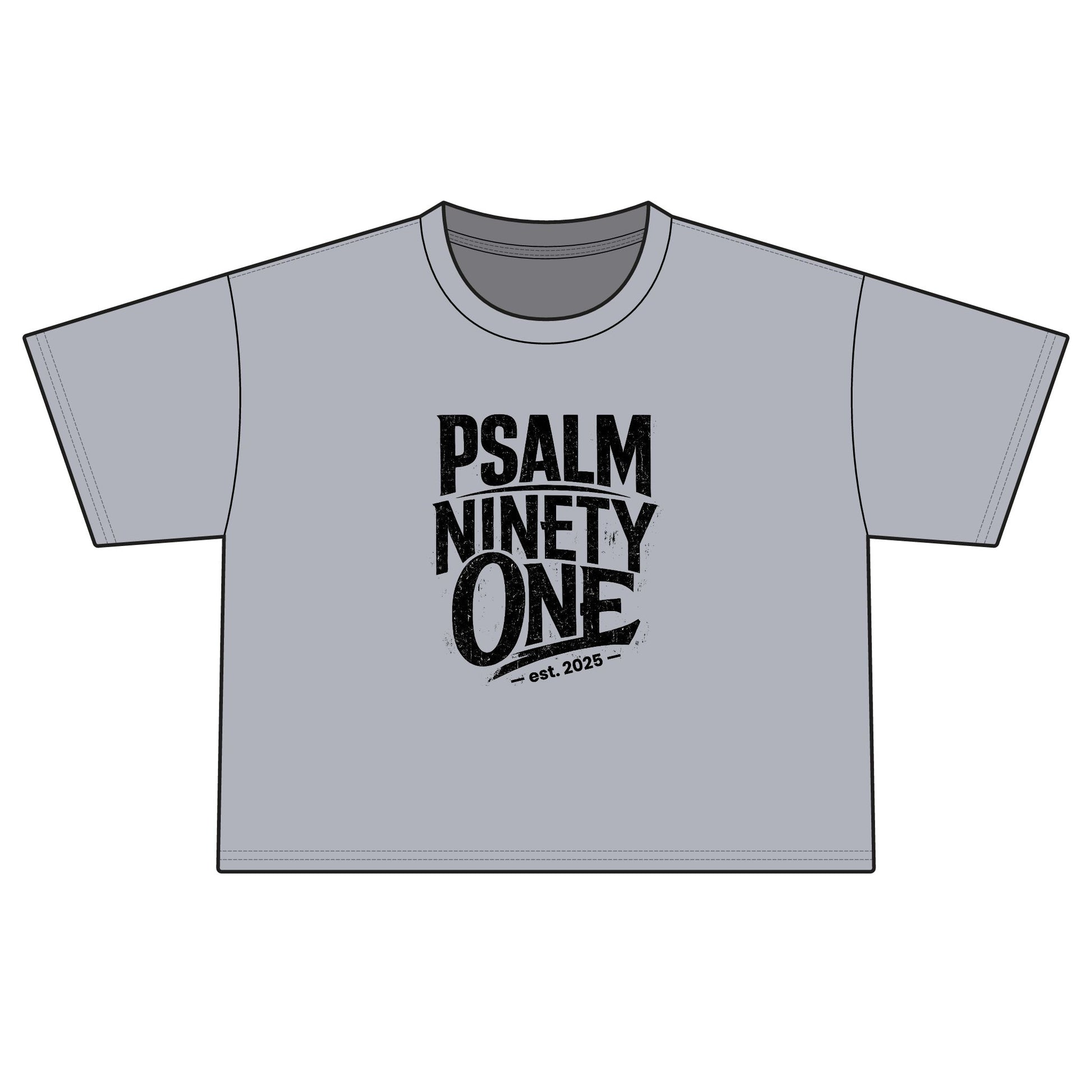 Psalm Ninety-One Boxy Tee — Christian Faith Graphic T-Shirt