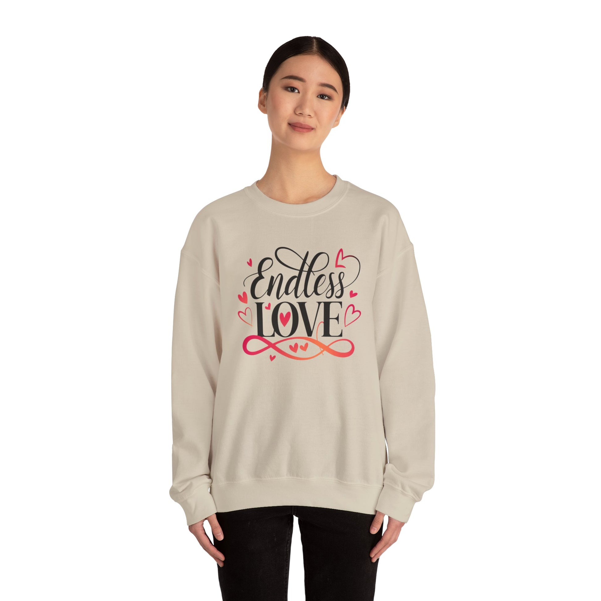 Endless Love Sweatshirt, Cozy Gift for Couples, Romantic Crewneck, Cute Love Sweatshirt, Comfortable Casual Wear, Gift for her