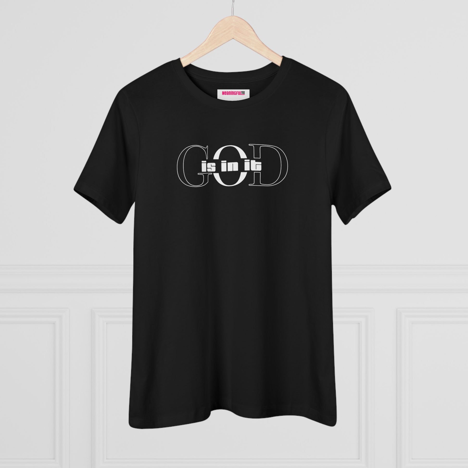 God is it, Women's Cotton Tee, Faith-Based T-Shirt, Casual Everyday Wear, Graphic Tee for Women, Spiritual Gift, Comfortable Outfit