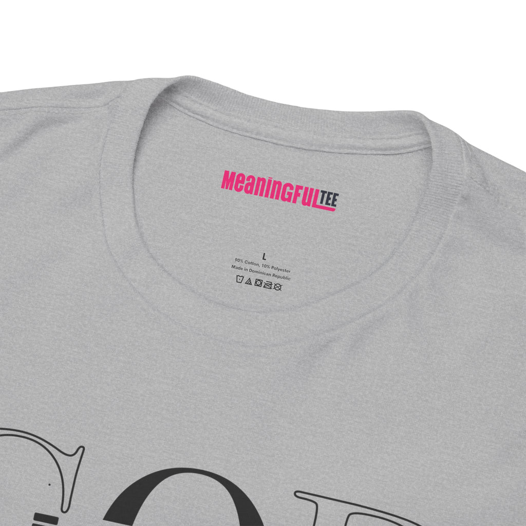 God is in it, Unisex Heavy Cotton Tee - Christian T-shirt, Faith-based-tee, Comfortable Casual Wear, Perfect for Church, Everyday Style, Gift for Friends, Summer Outfits, Relaxed Vibes