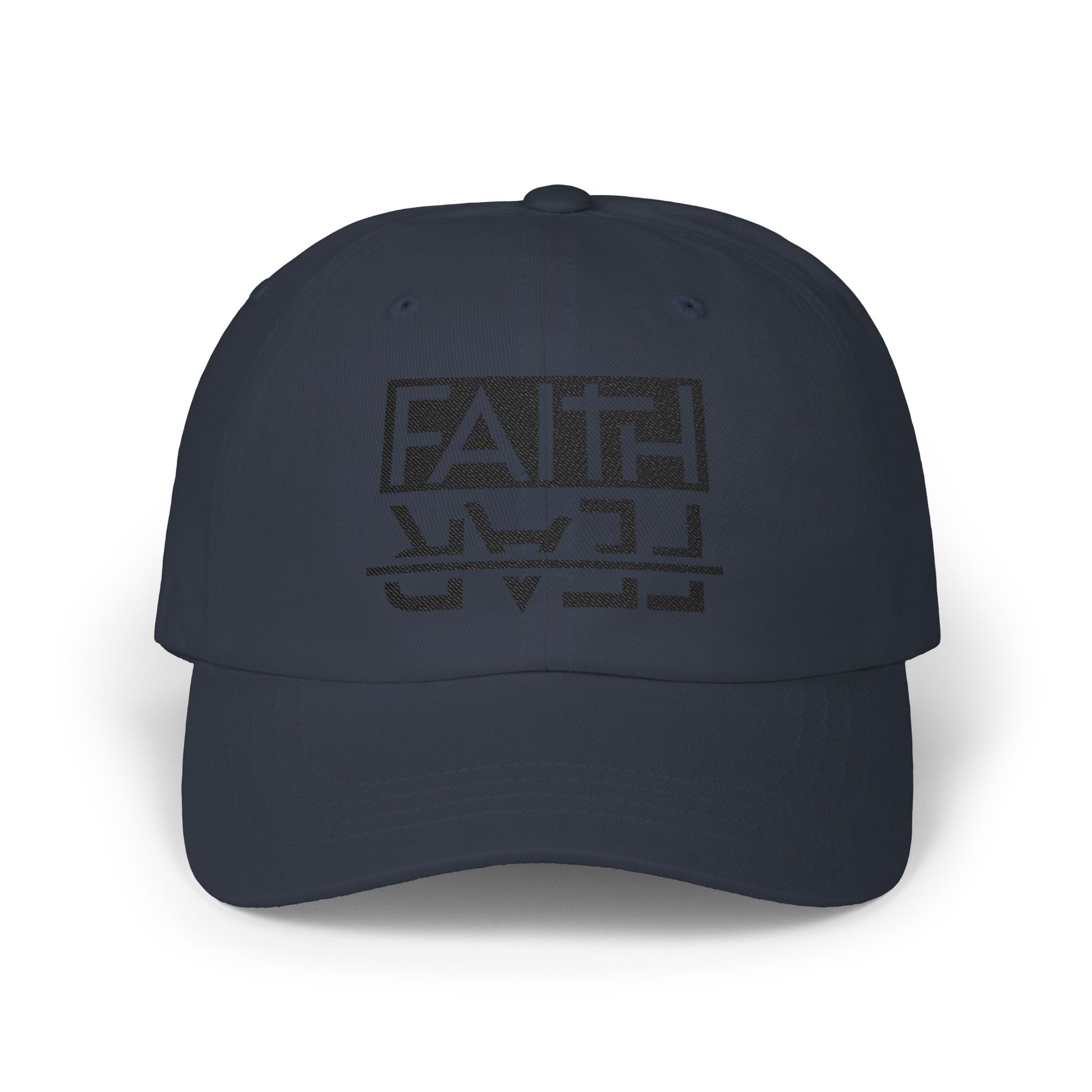 Faith over Fear Cap - Motivational Hat, Adjustable White Cap, Gift for Dad, Inspiring Gift Hat, Everyday Wear