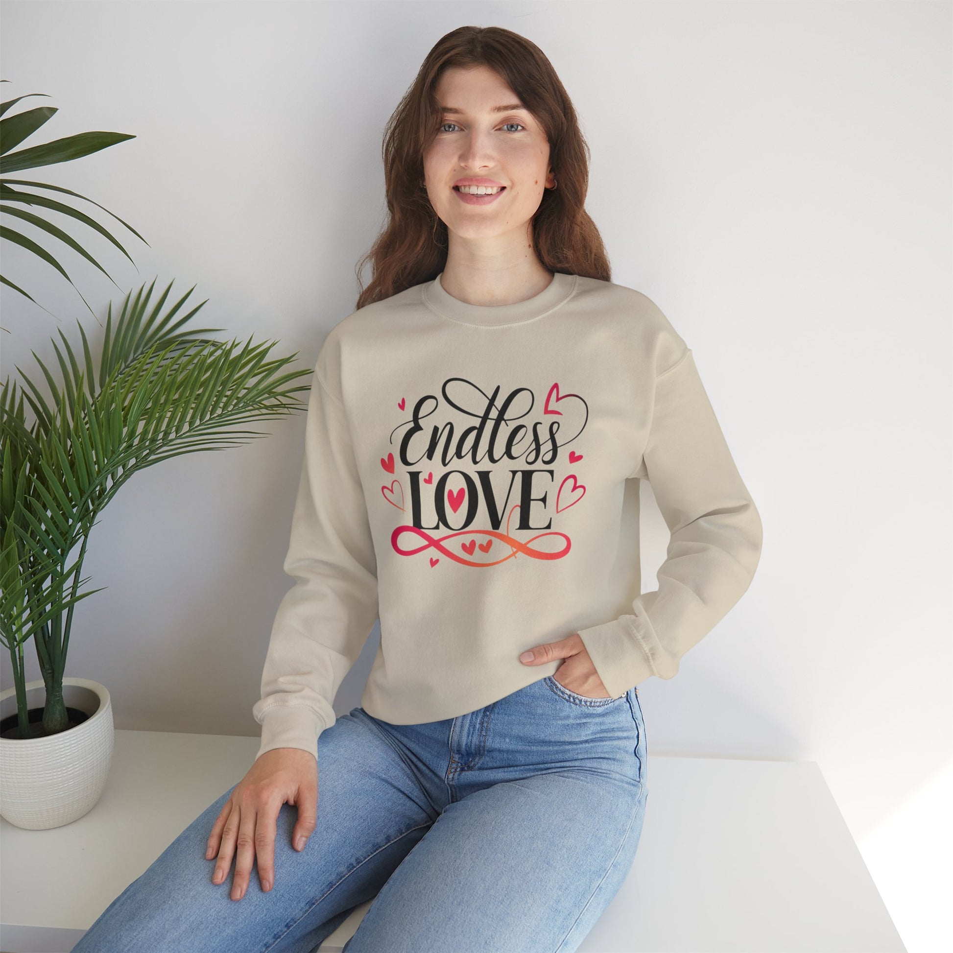 Endless Love Sweatshirt, Cozy Gift for Couples, Romantic Crewneck, Cute Love Sweatshirt, Comfortable Casual Wear, Gift for her