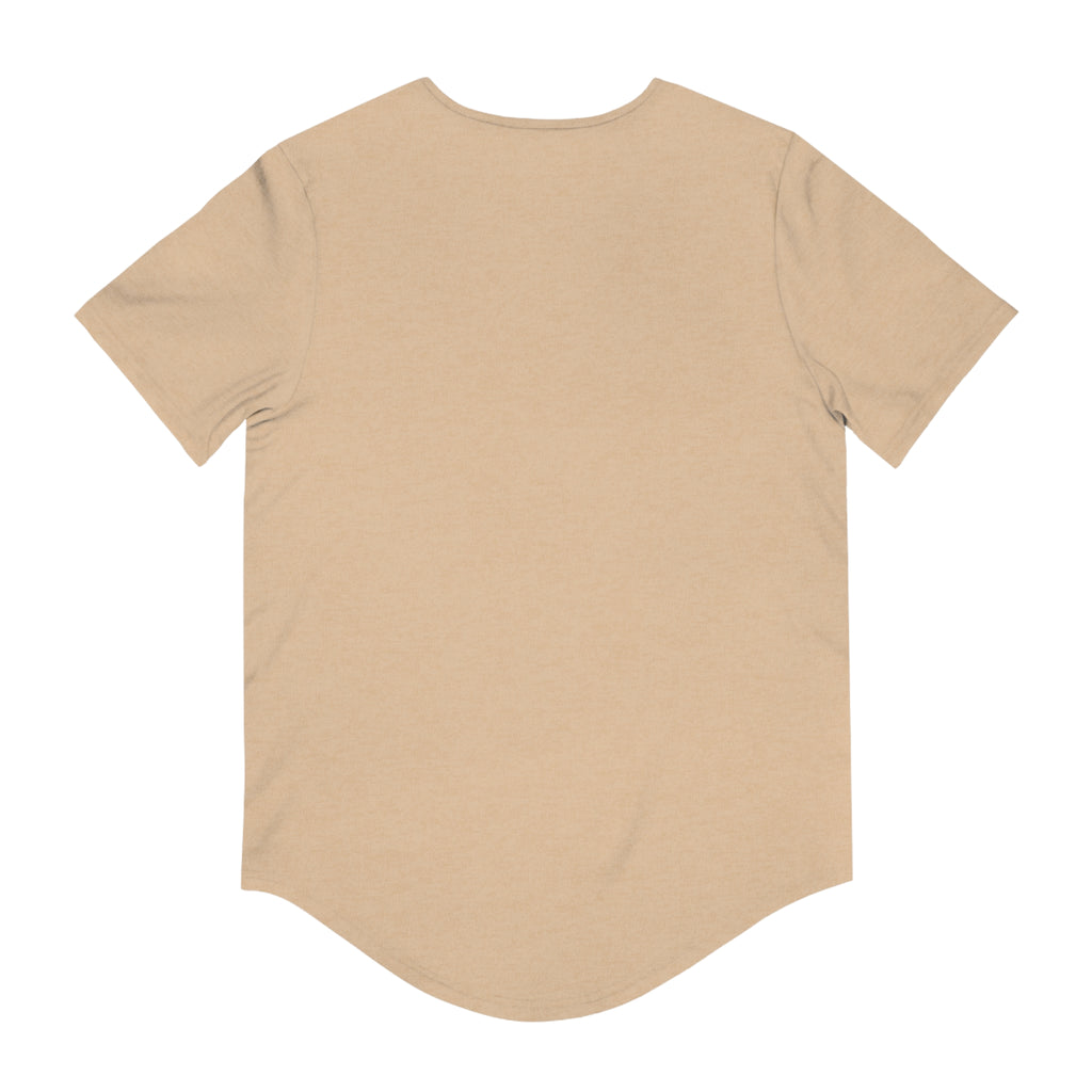 Men's Curved Hem Tee - Stylish Graphic Tee, D Club T-shirt, Casual Wear, Trendy Fashion, Streetwear Essential, Gift for Him