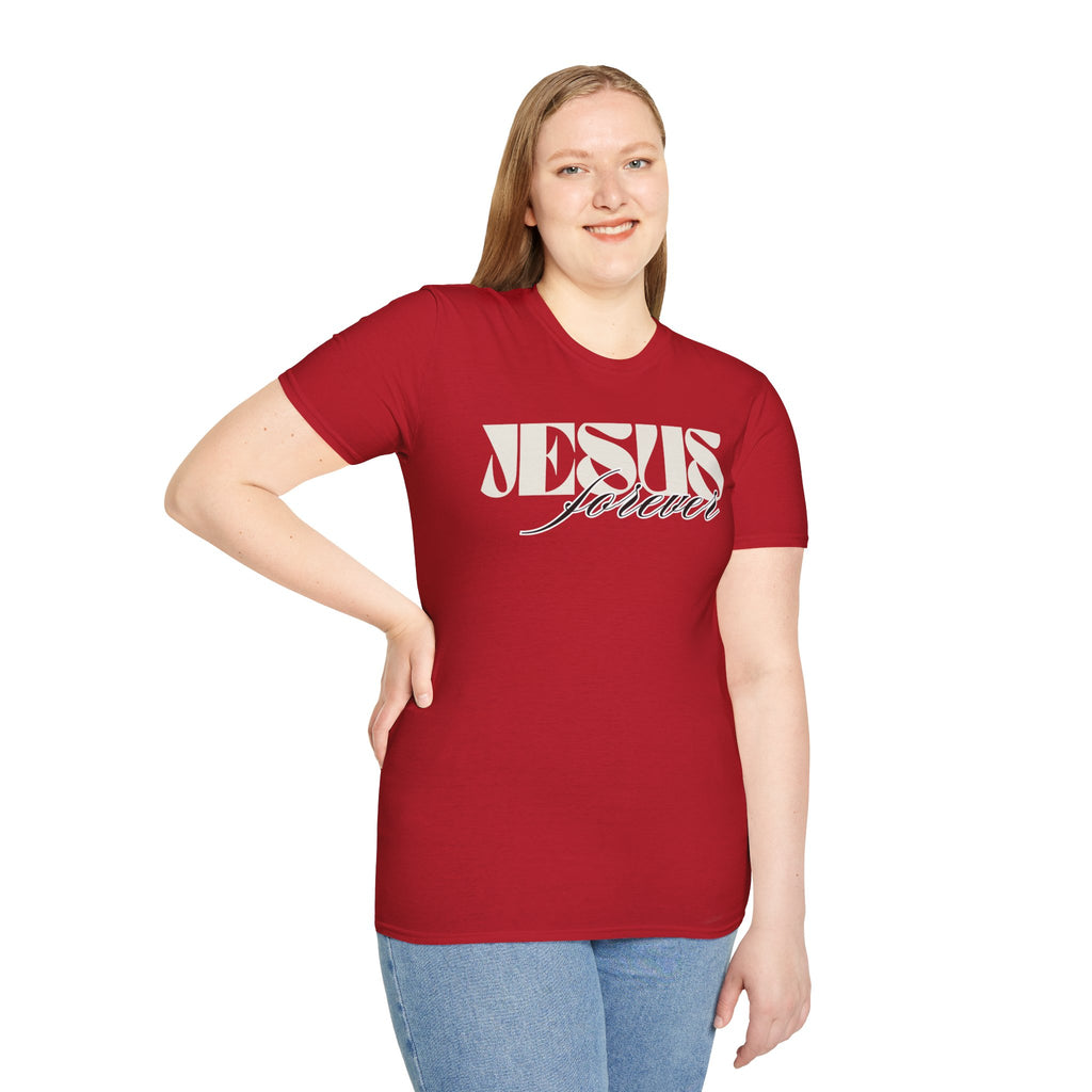 Jesus Forever Unisex T-Shirt | Comfy Casual Tee for Every Occasion, About Jesus Graphic, Classic fit