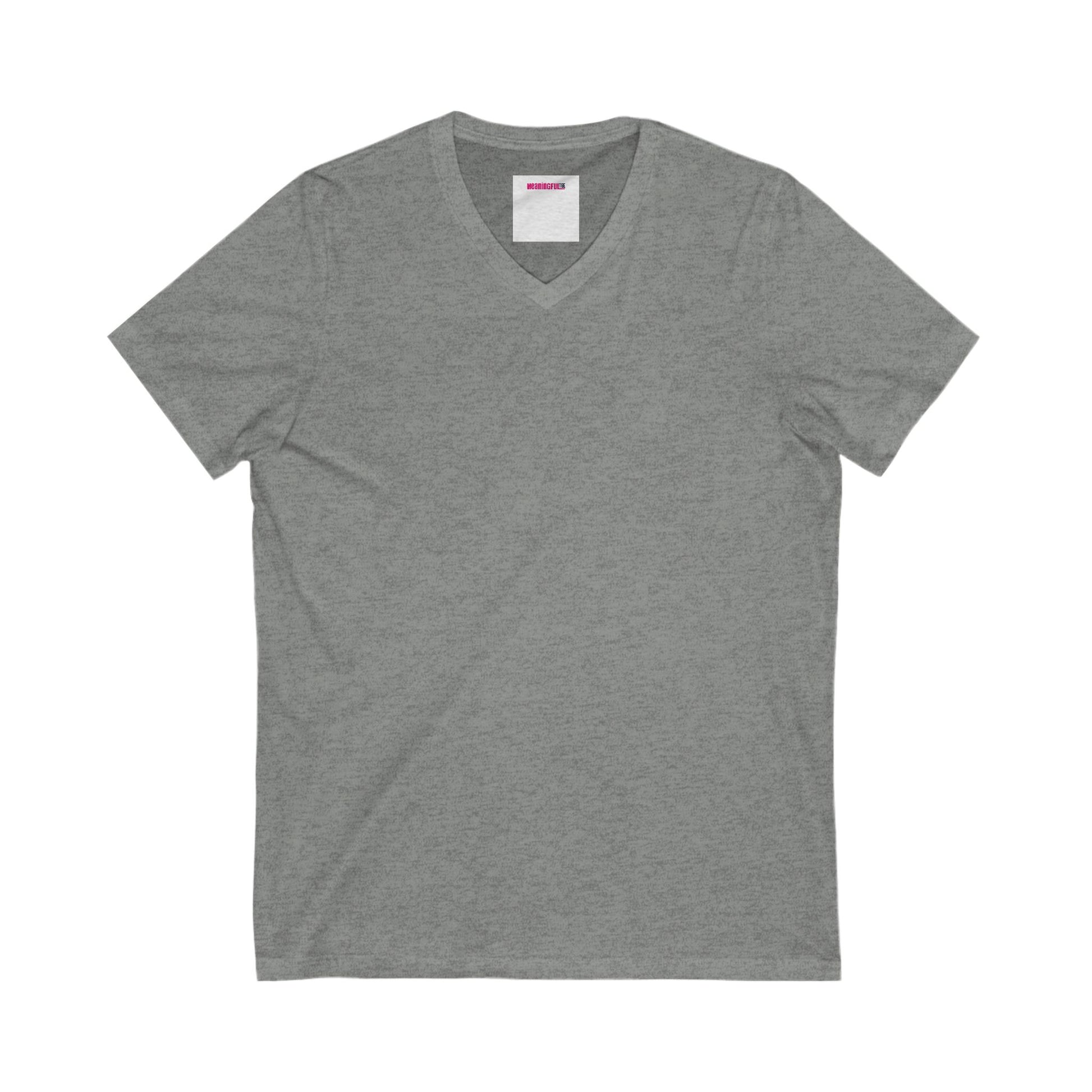 Customizable Unisex Jersey V-Neck Tee - Casual Comfort, Perfect Gift for Every Occasion, Summer Style, Everyday Wear, Festive Apparel