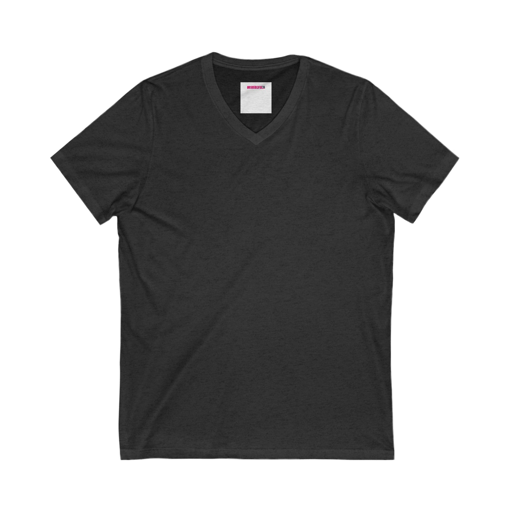 Customizable Unisex Jersey V-Neck Tee - Casual Comfort, Perfect Gift for Every Occasion, Summer Style, Everyday Wear, Festive Apparel