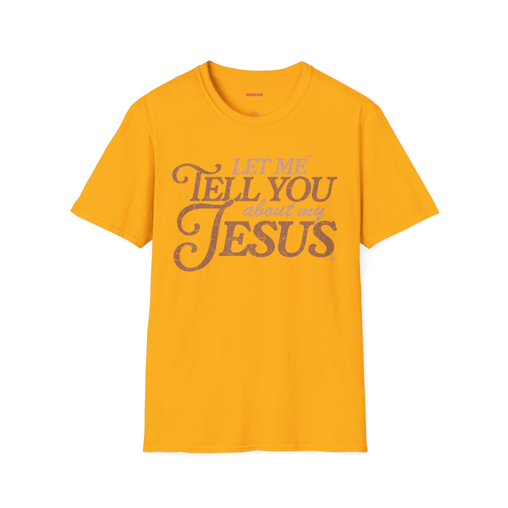Unisex T-Shirt | Comfy Casual Tee for Every Occasion, About Jesus Graphic, Classic fit