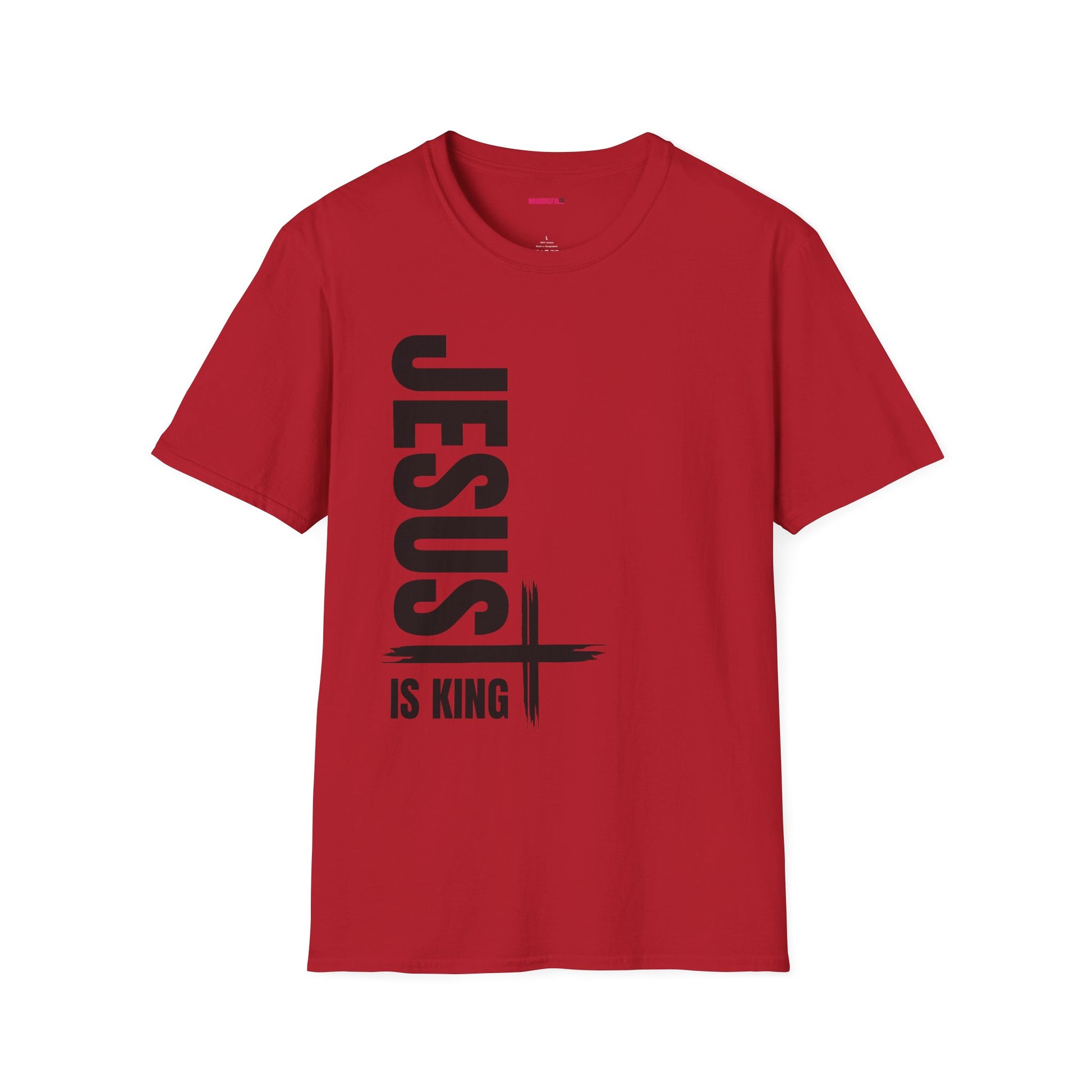 Christian Unisex T-Shirt - Jesus is King Faith-Based Tee for Believers